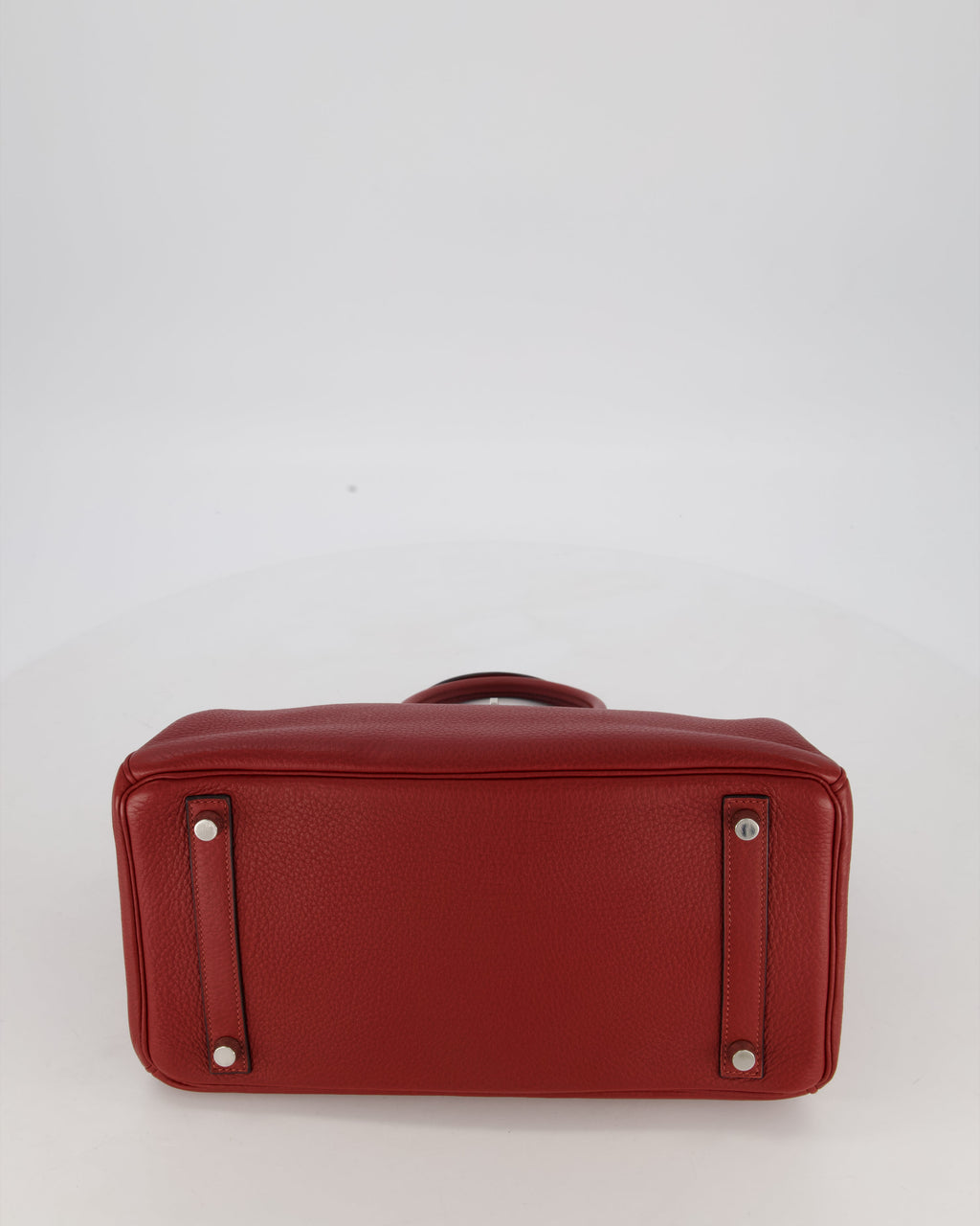 Hermès Birkin 30 Retourne Bag in Rouge H Togo Leather with Palladium Hardware