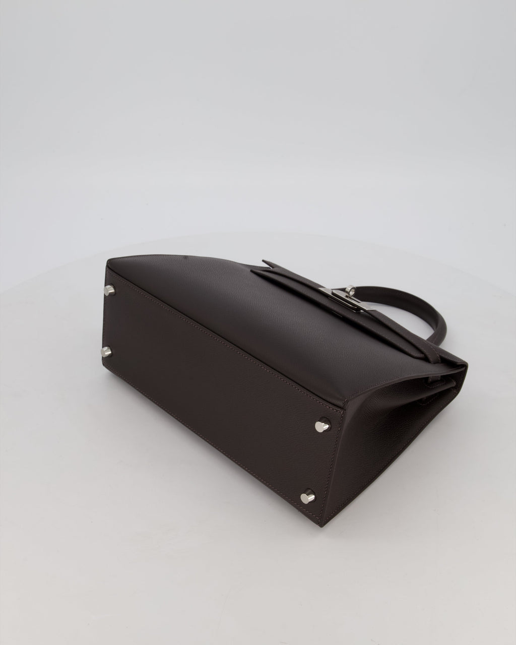 *RARE* Hermès Kelly 28 Sellier Bag in Bai Brun Epsom Leather with Palladium Hardware