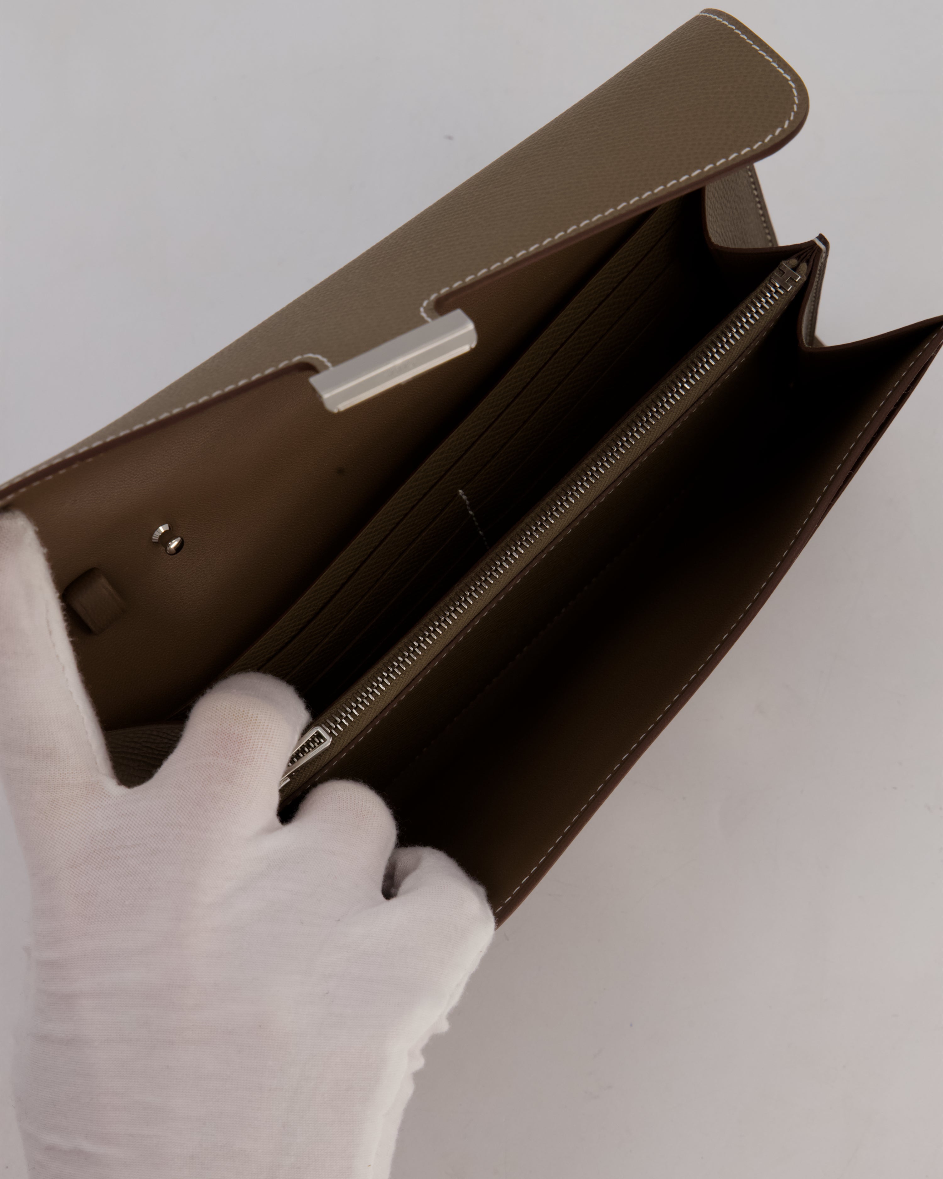 Hermès Constance To Go Bag in Etoupe Epsom Leather with Palladium Hardware