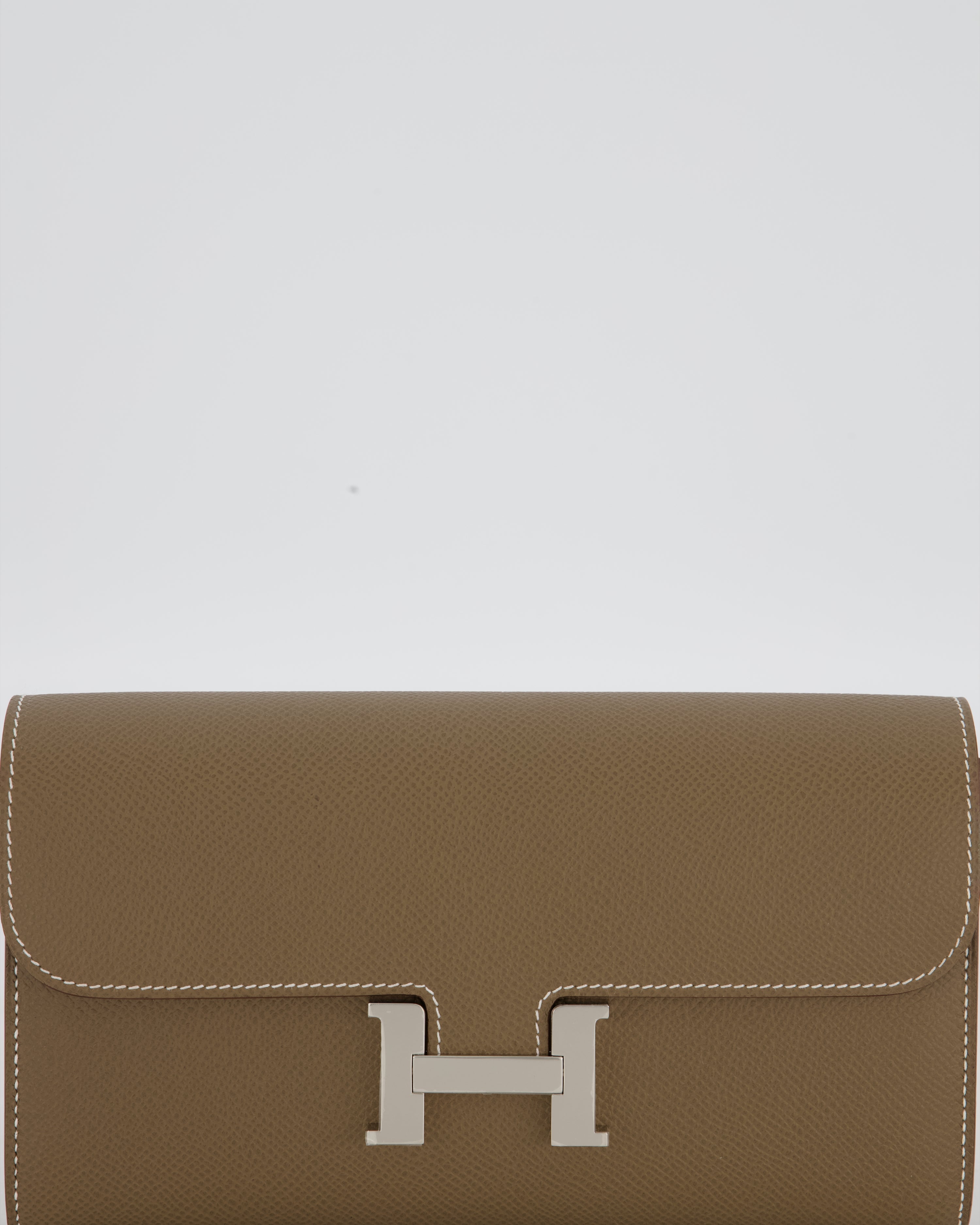 Hermès Constance To Go Bag in Etoupe Epsom Leather with Palladium Hardware