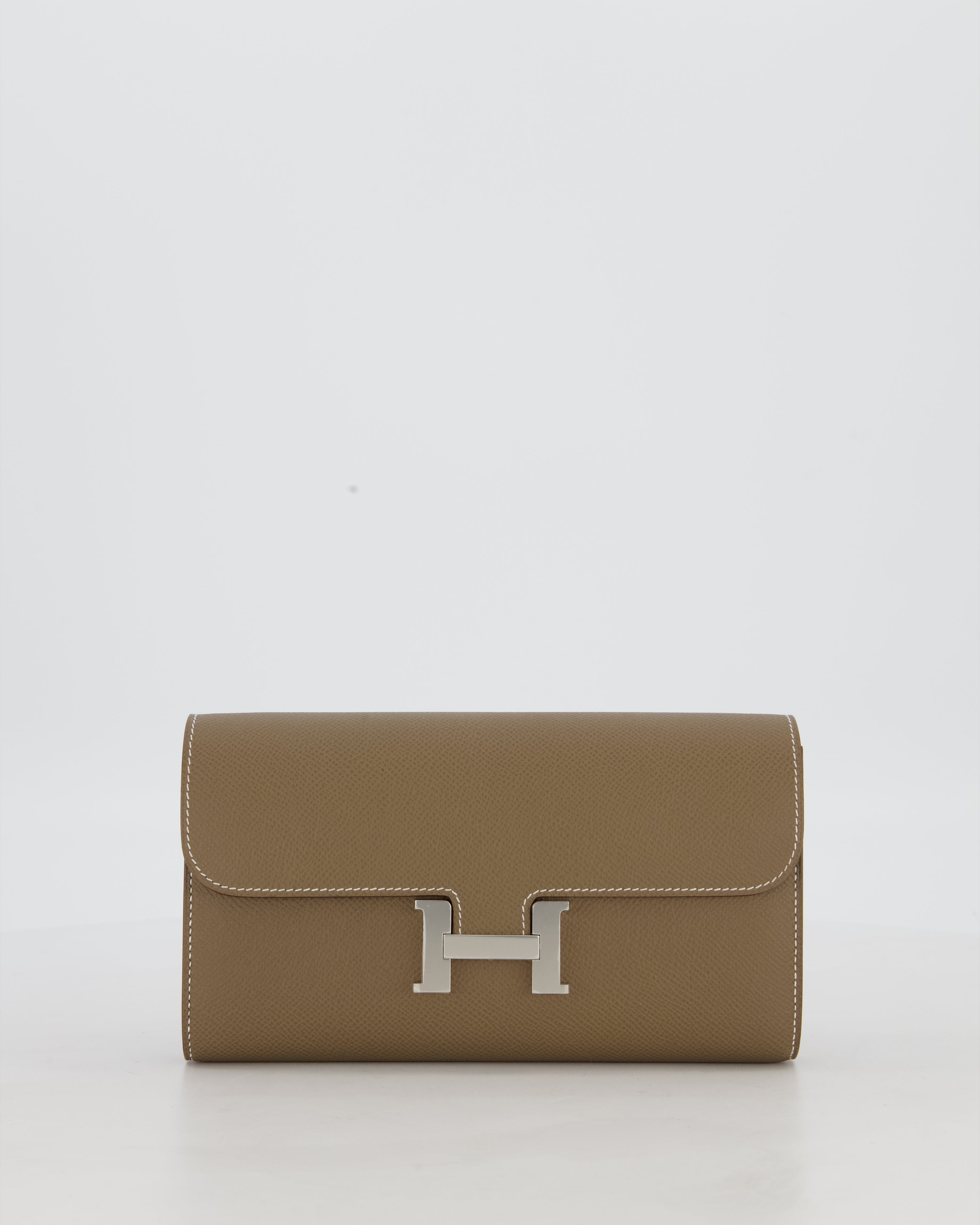 Hermès Constance To Go Bag in Etoupe Epsom Leather with Palladium Hardware