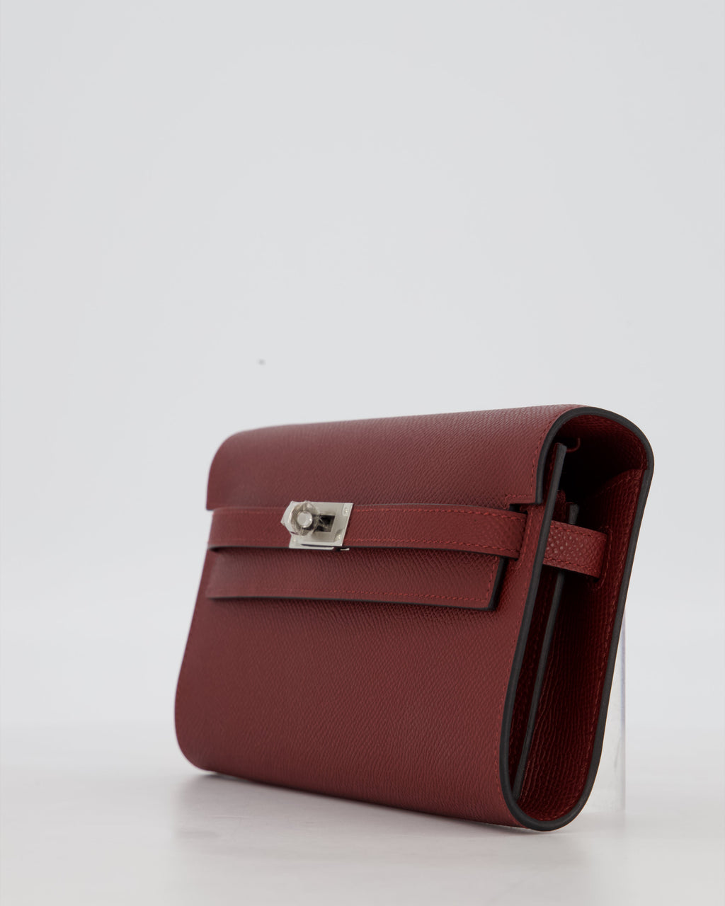 Hermès Kelly To Go Bag in Rouge H Epsom Leather with Palladium Hardware