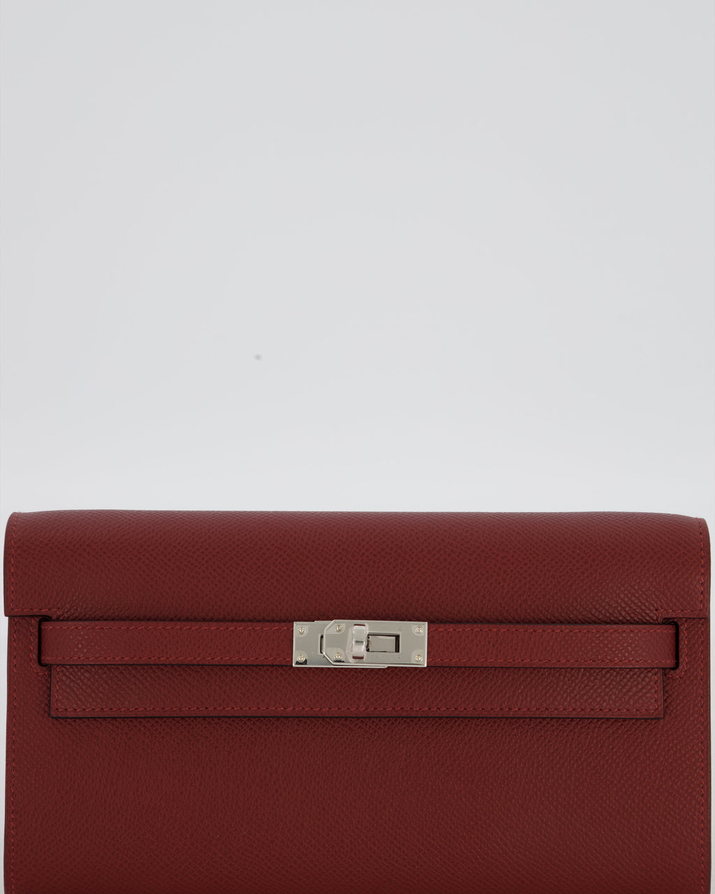 Hermès Kelly To Go Bag in Rouge H Epsom Leather with Palladium Hardware