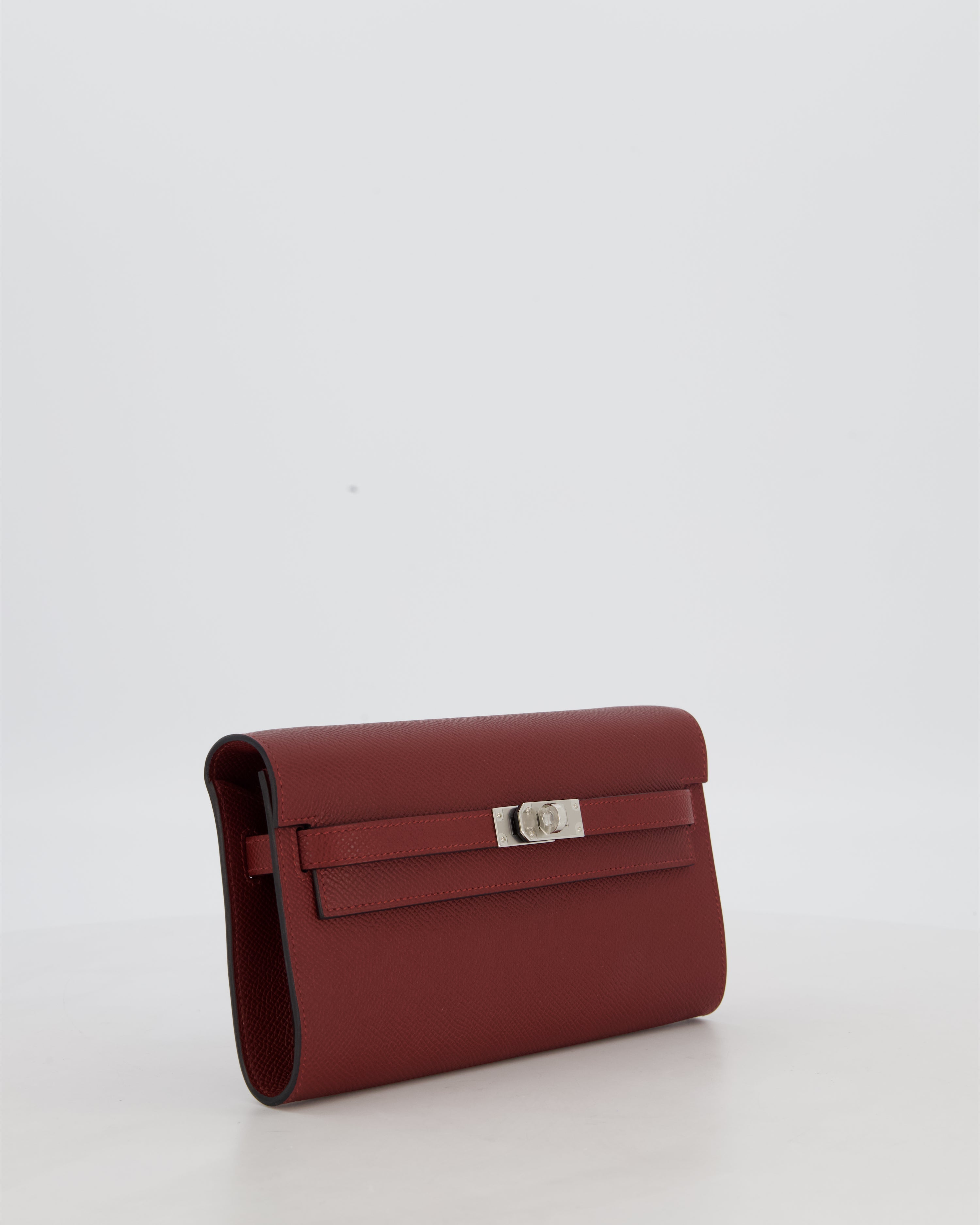 Hermès Kelly To Go Bag in Rouge H Epsom Leather with Palladium Hardware