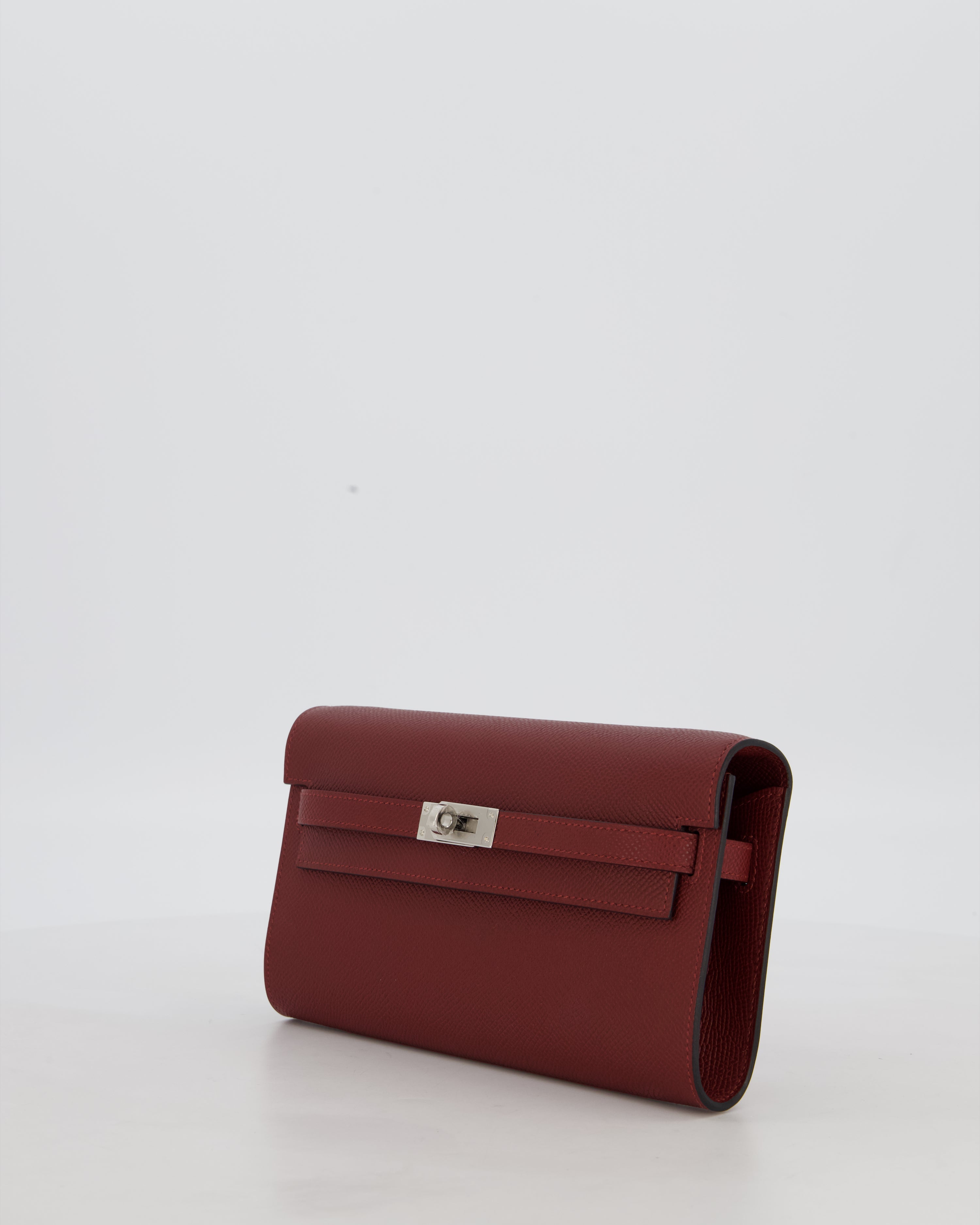 Hermès Kelly To Go Bag in Rouge H Epsom Leather with Palladium Hardware