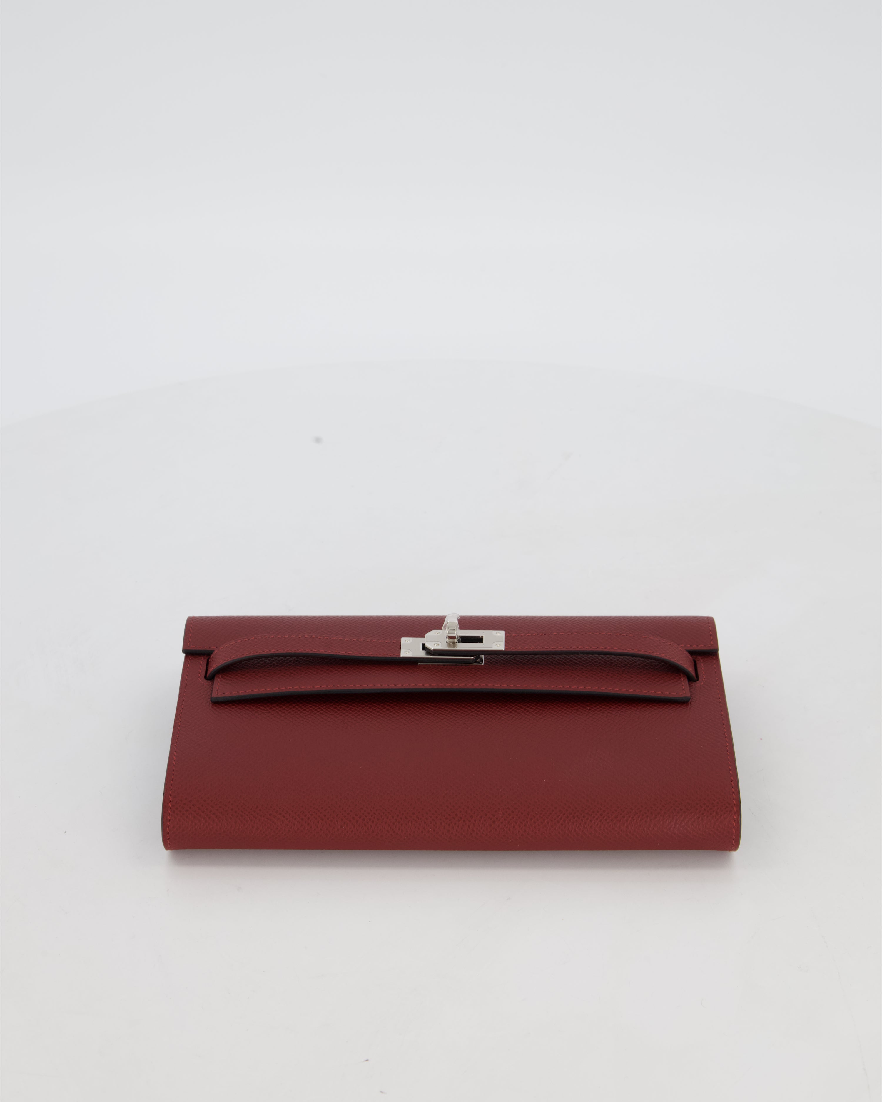 Hermès Kelly To Go Bag in Rouge H Epsom Leather with Palladium Hardware