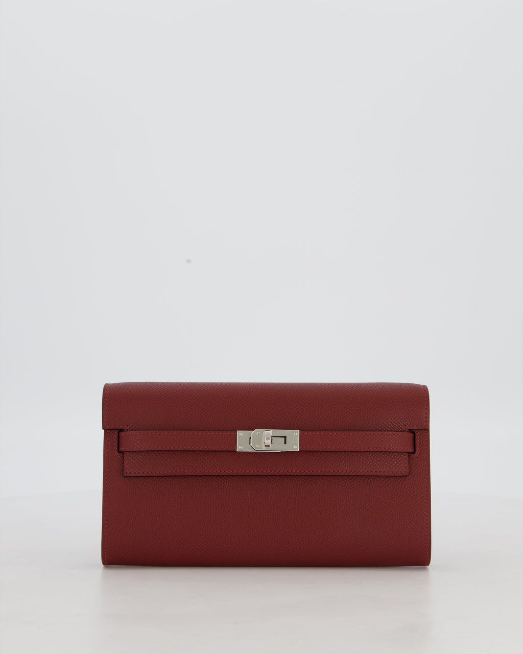 Hermès Kelly To Go Bag in Rouge H Epsom Leather with Palladium Hardware