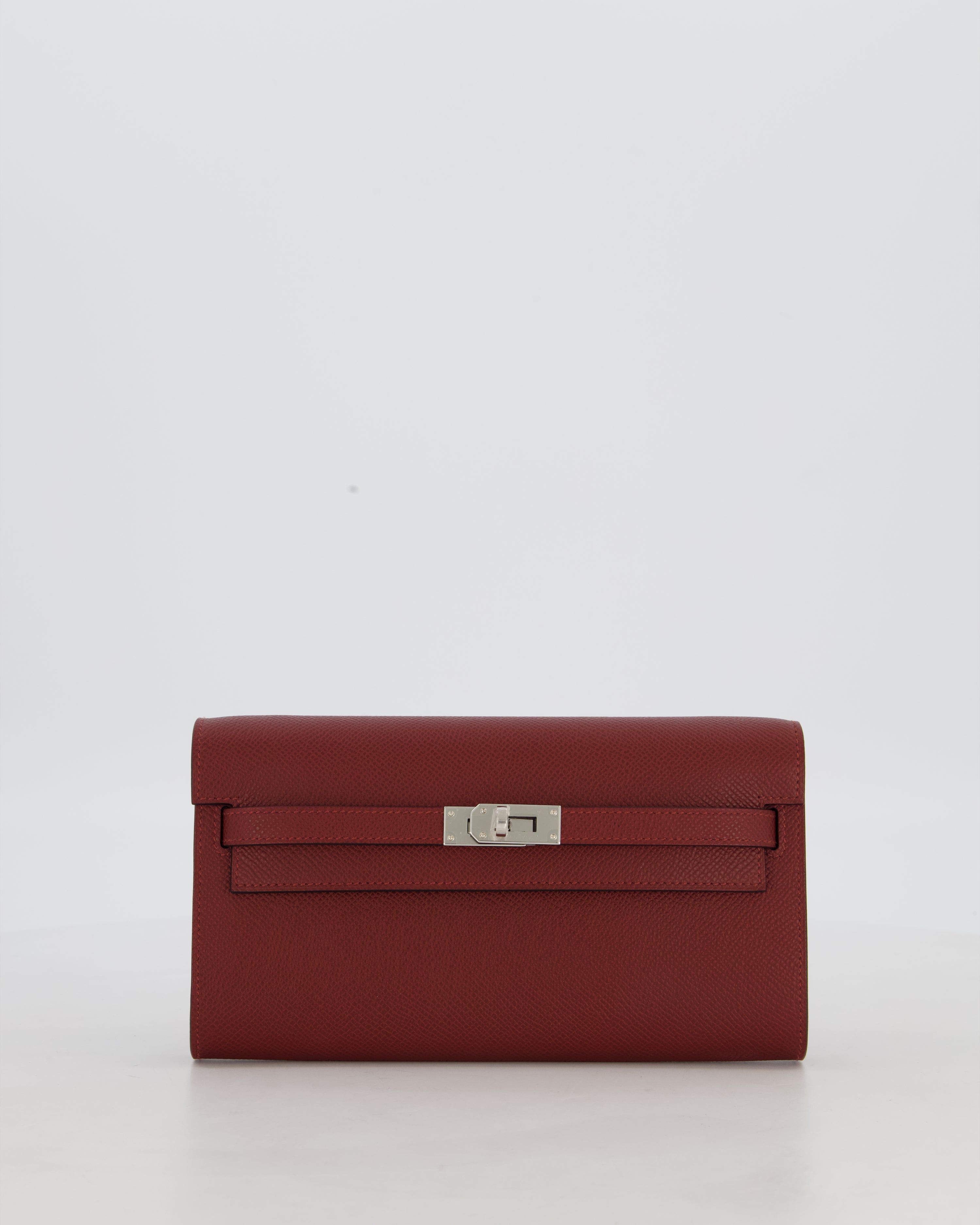 Hermès Kelly To Go Bag in Rouge H Epsom Leather with Palladium Hardware