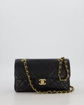 *RARE* Chanel Vintage Black Small Classic Double Flap Bag in Caviar Leather with 24K Gold Hardware