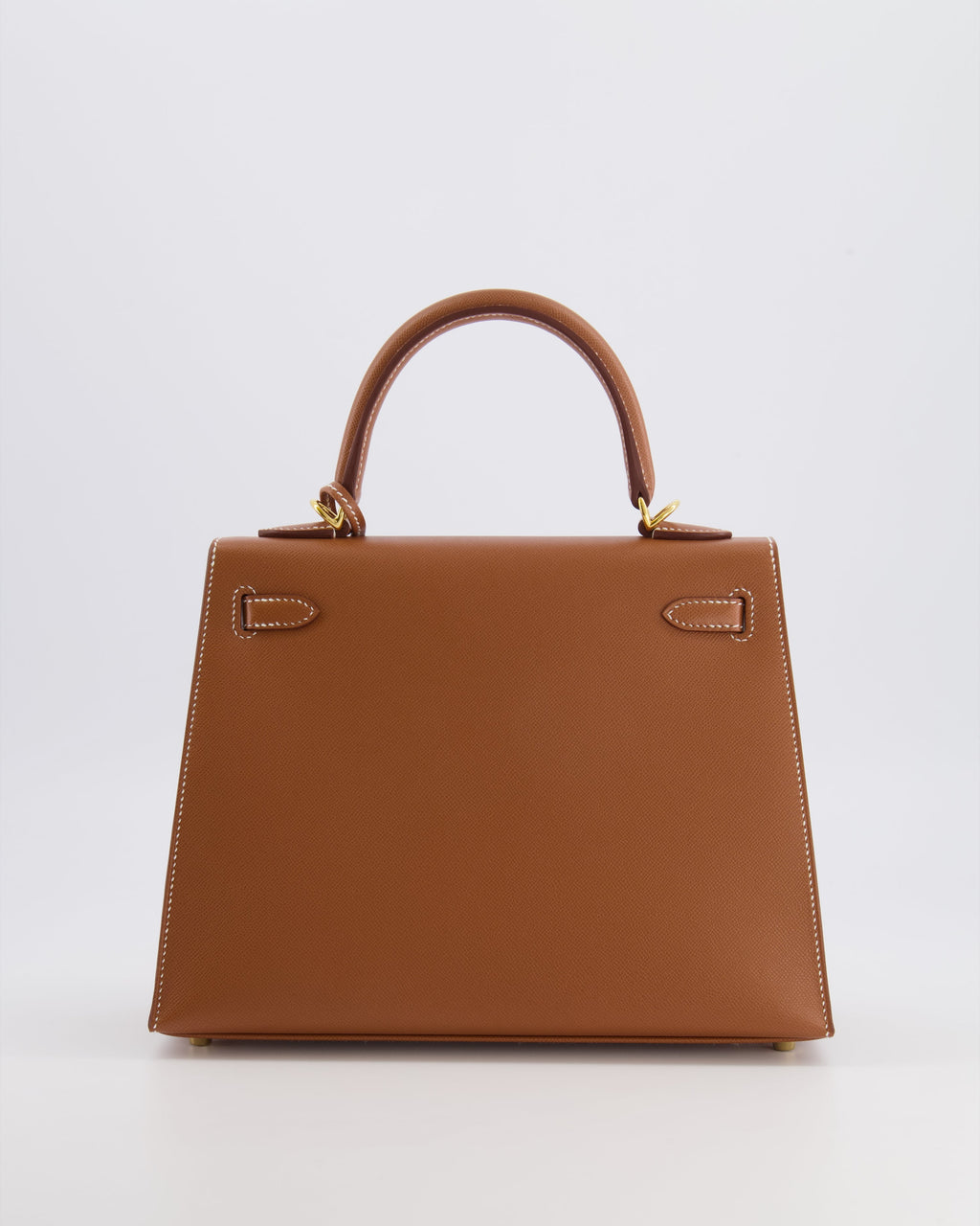 Hermès Kelly 25 II Sellier Bag in Gold Veau Madame Leather with Gold Hardware