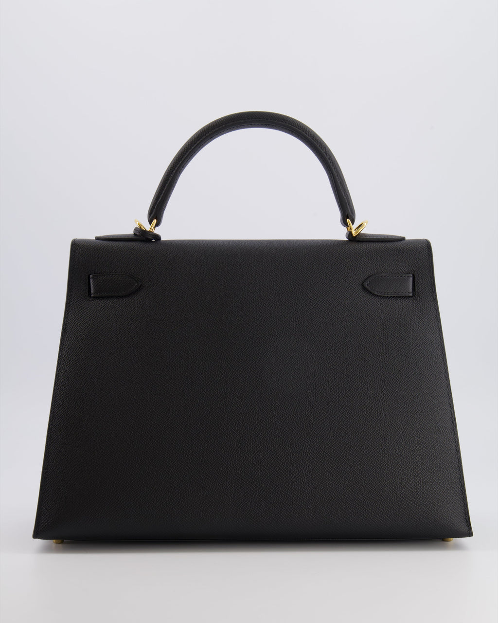 Hermès Kelly 32 Sellier Bag in Noir Epsom Leather with Gold Hardware