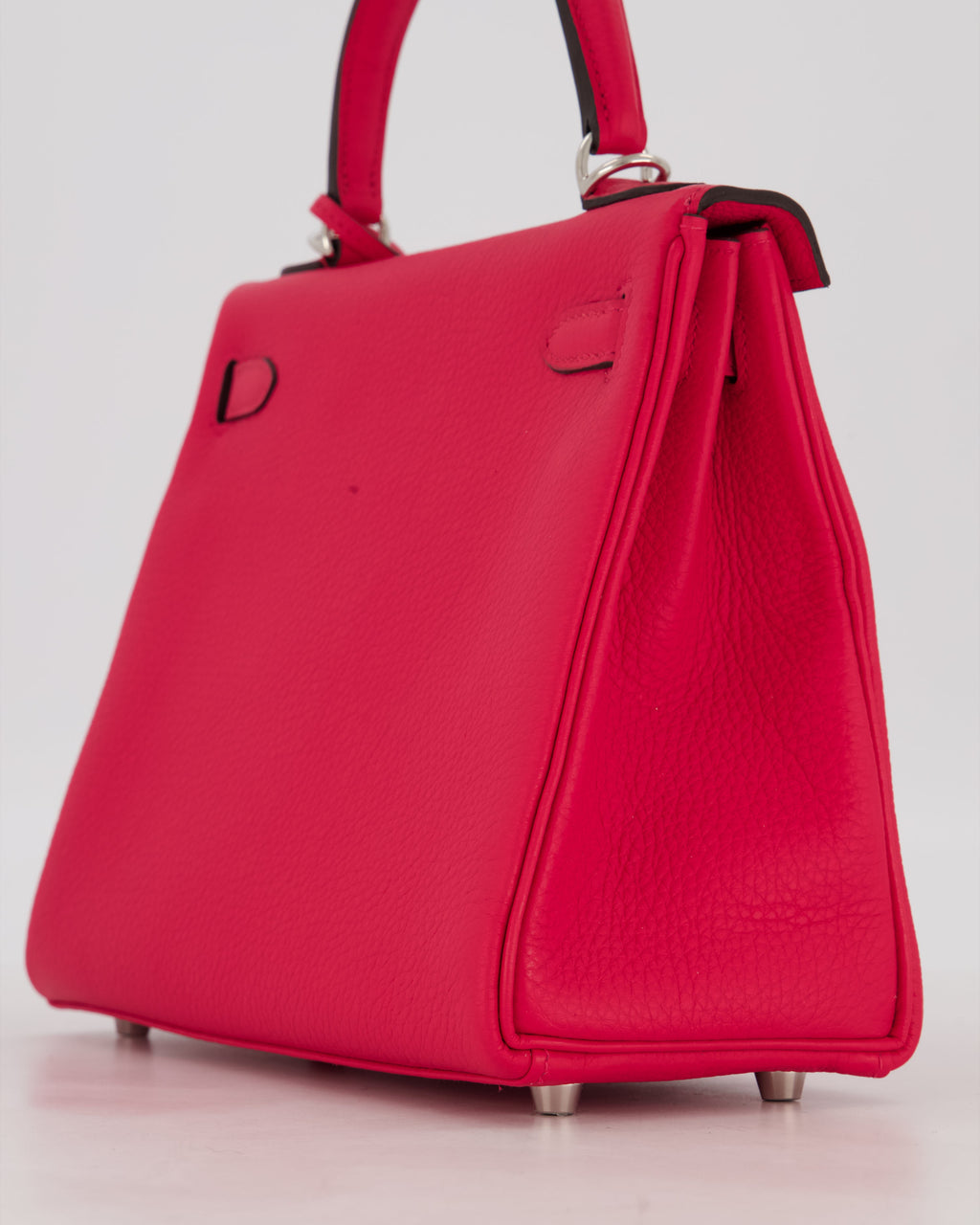 *RARE* Hermès Kelly Retourne Bag in Rose Mexico Togo Leather with Palladium Hardware