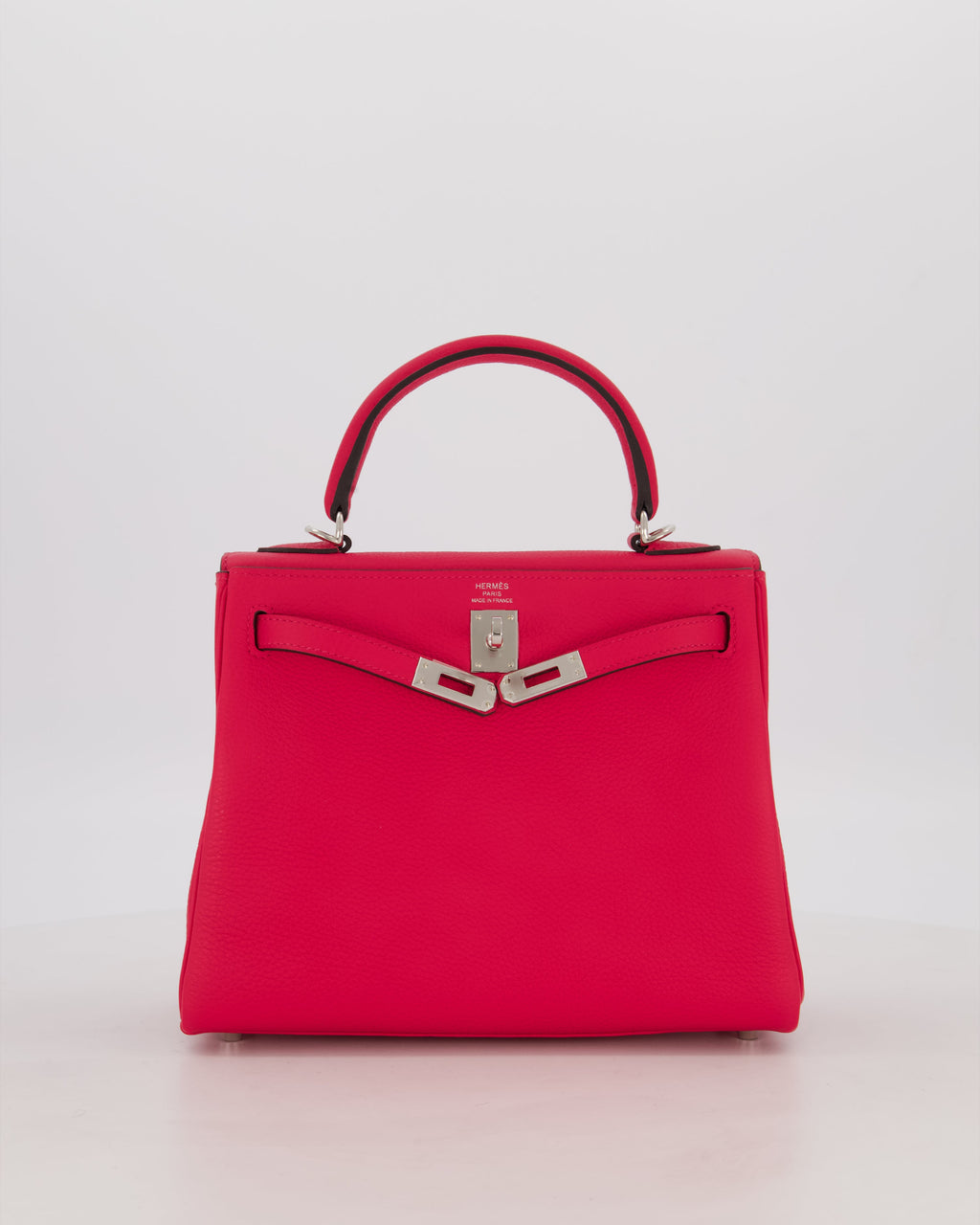 *RARE* Hermès Kelly Retourne Bag in Rose Mexico Togo Leather with Palladium Hardware