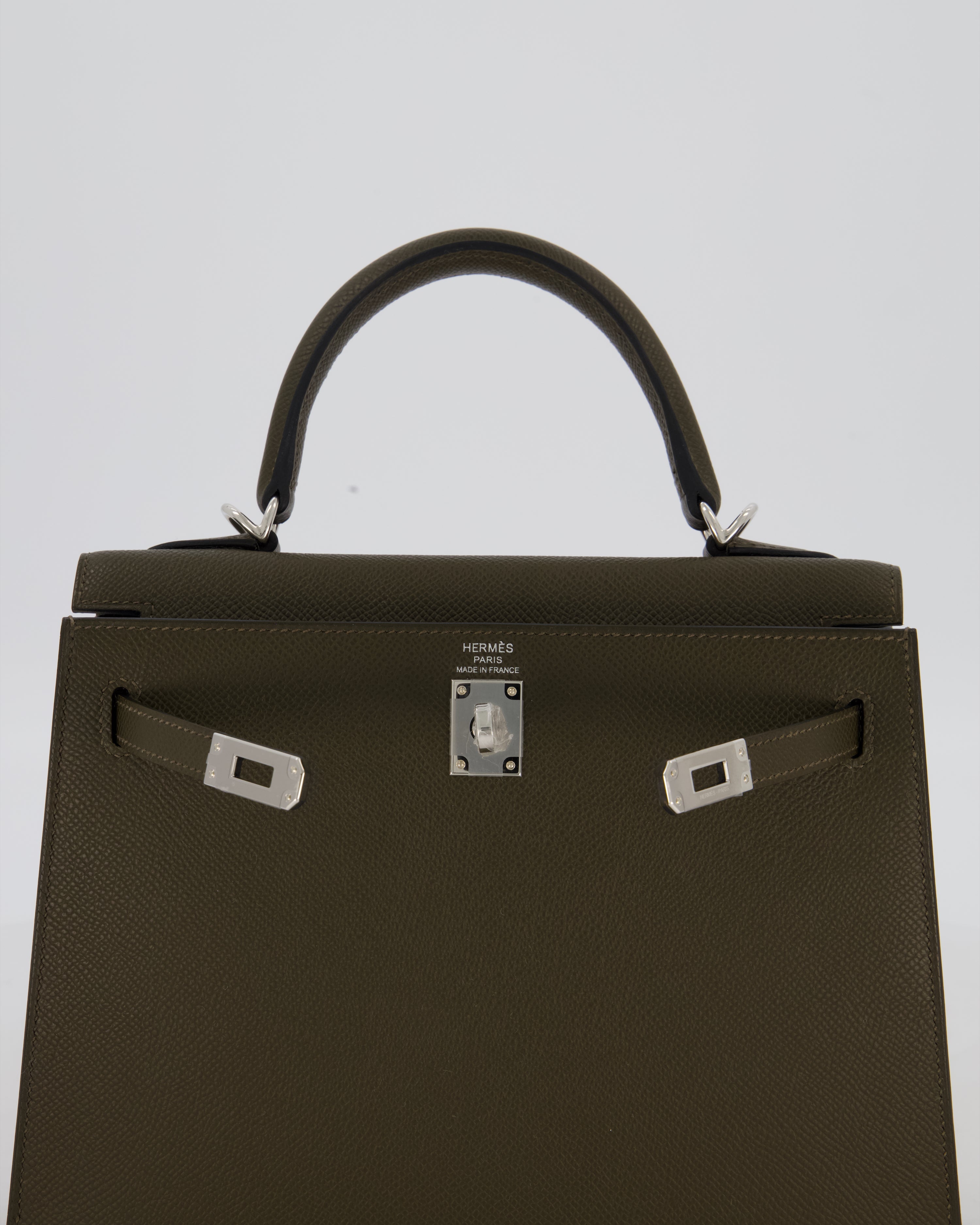 *NEW COLOUR* Hermès Kelly 25 Sellier Bag in Vert Loden Epsom Leather with Palladium Hardware