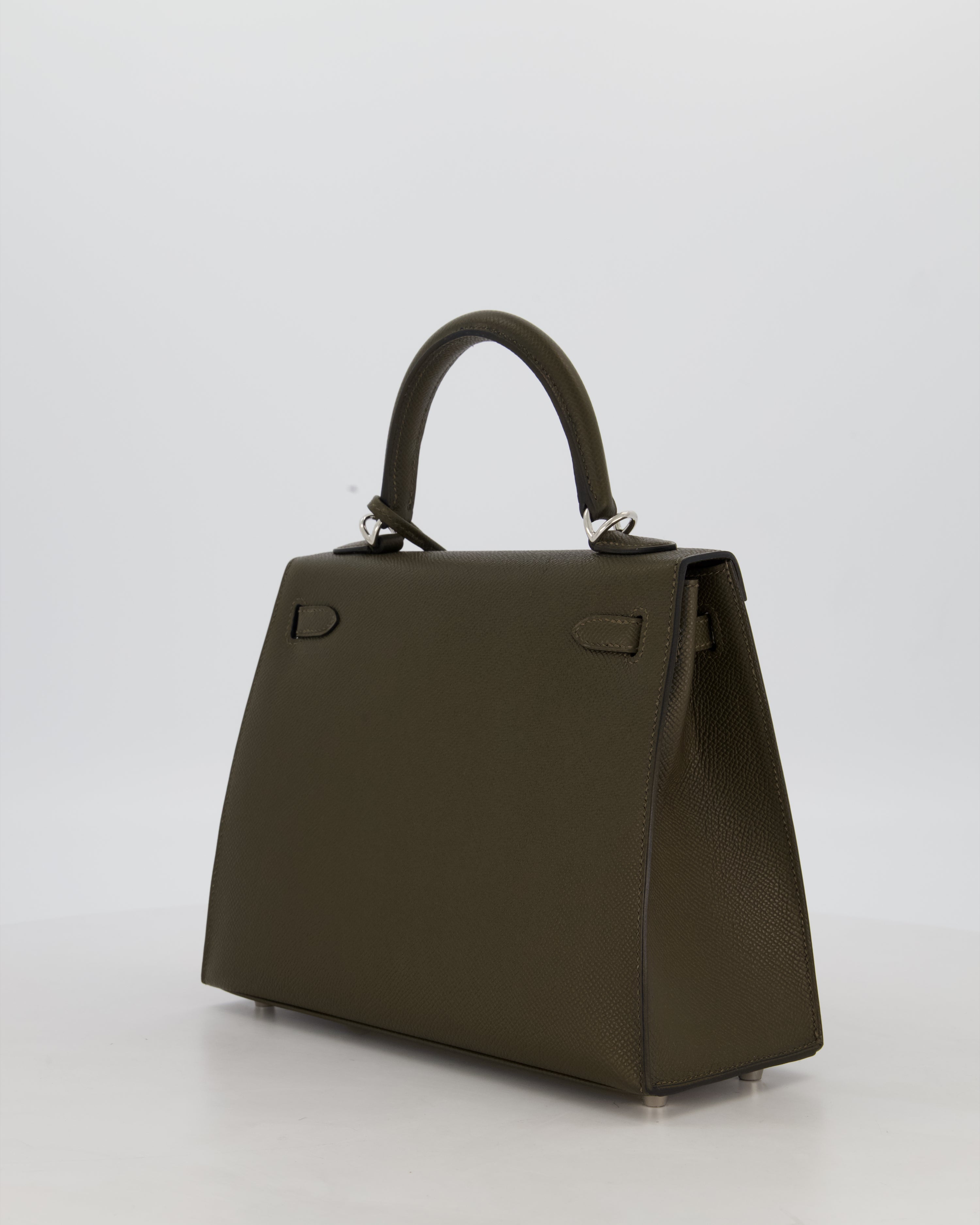 *NEW COLOUR* Hermès Kelly 25 Sellier Bag in Vert Loden Epsom Leather with Palladium Hardware