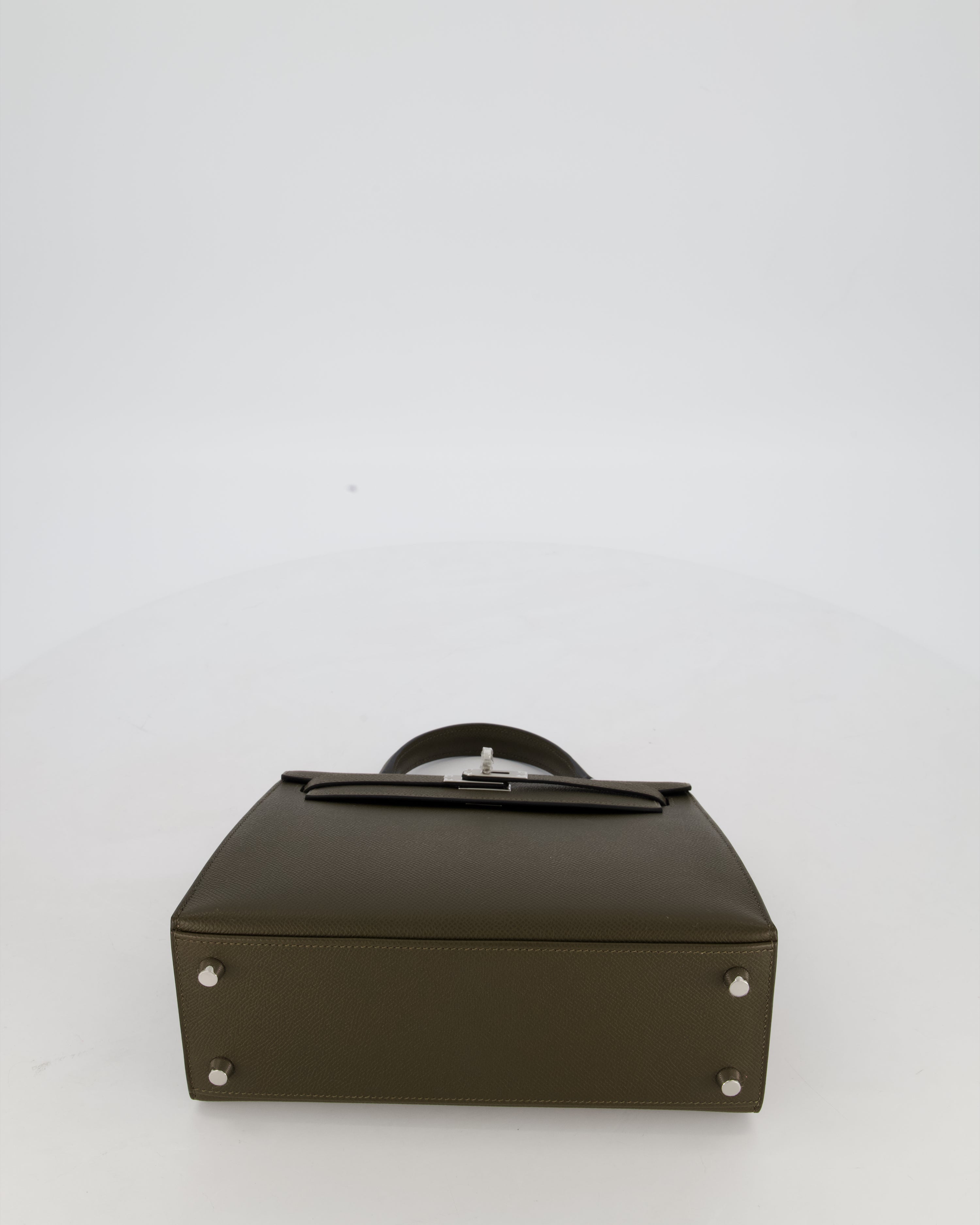 *NEW COLOUR* Hermès Kelly 25 Sellier Bag in Vert Loden Epsom Leather with Palladium Hardware