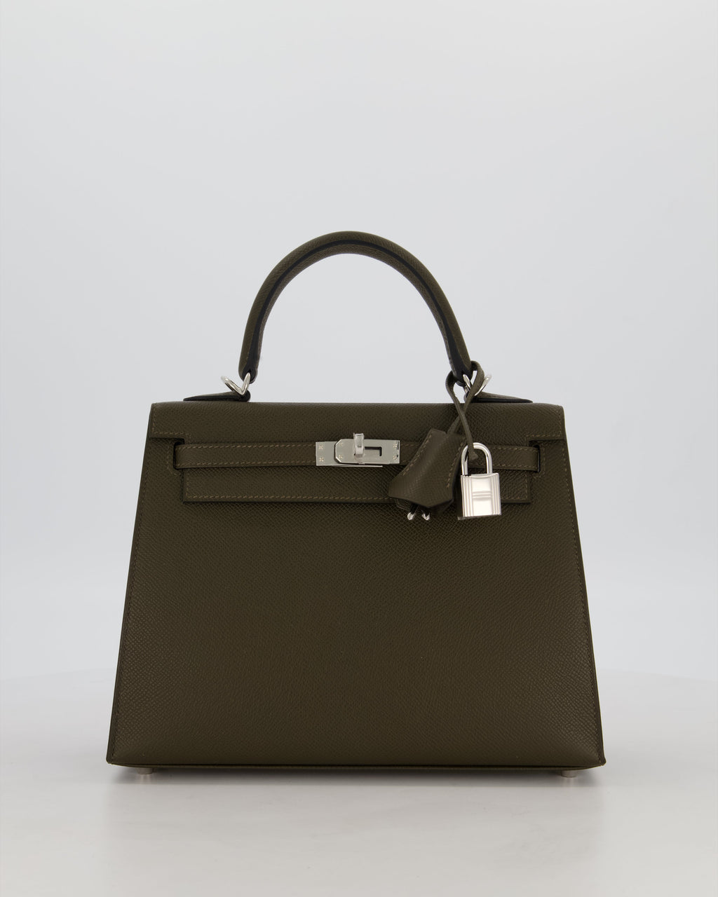 *NEW COLOUR* Hermès Kelly 25 Sellier Bag in Vert Loden Epsom Leather with Palladium Hardware