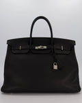 Hermès Birkin 40 Bag in Noir Togo Leather with Palladium Hardware