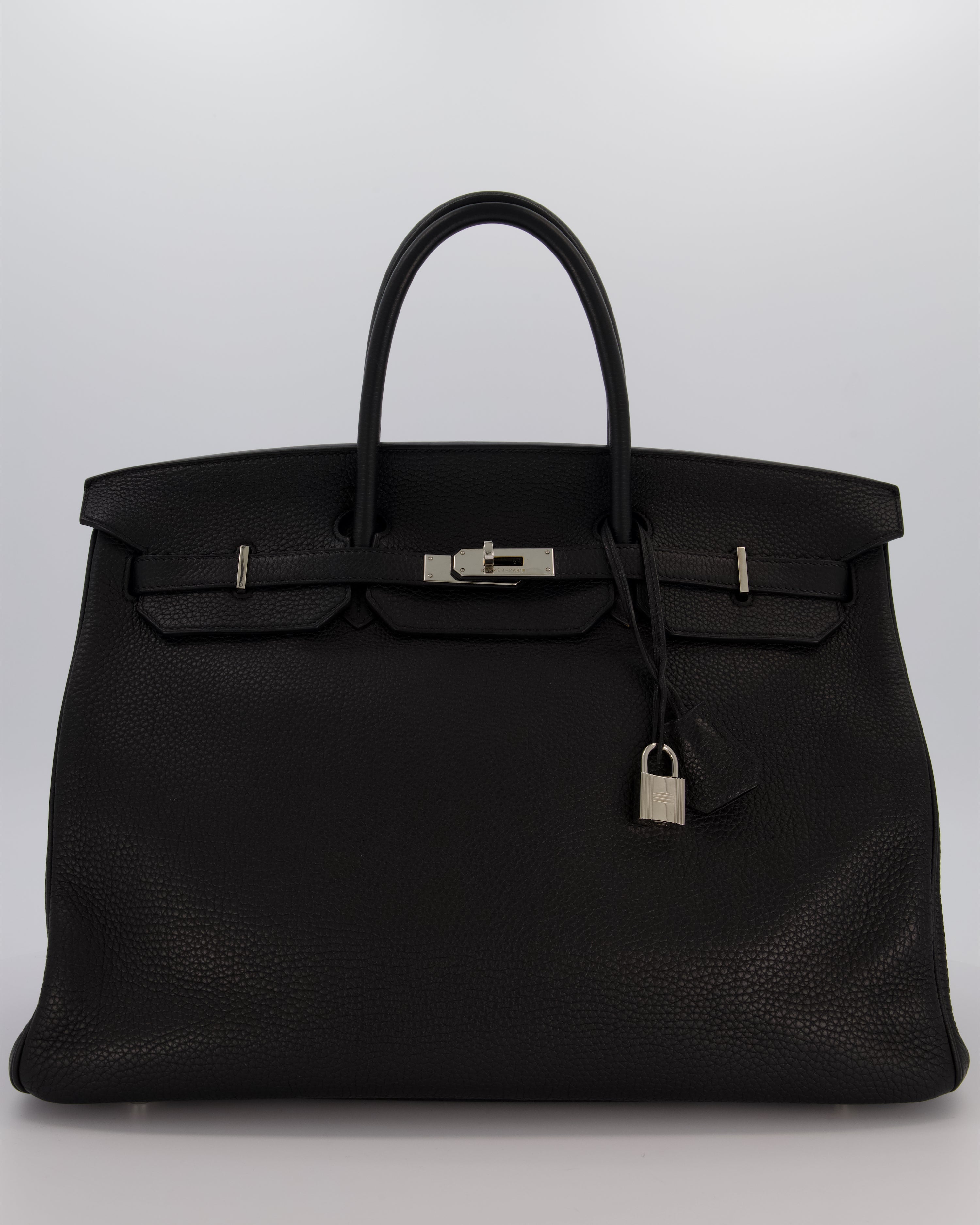 Hermès Birkin 40 Bag in Noir Togo Leather with Palladium Hardware