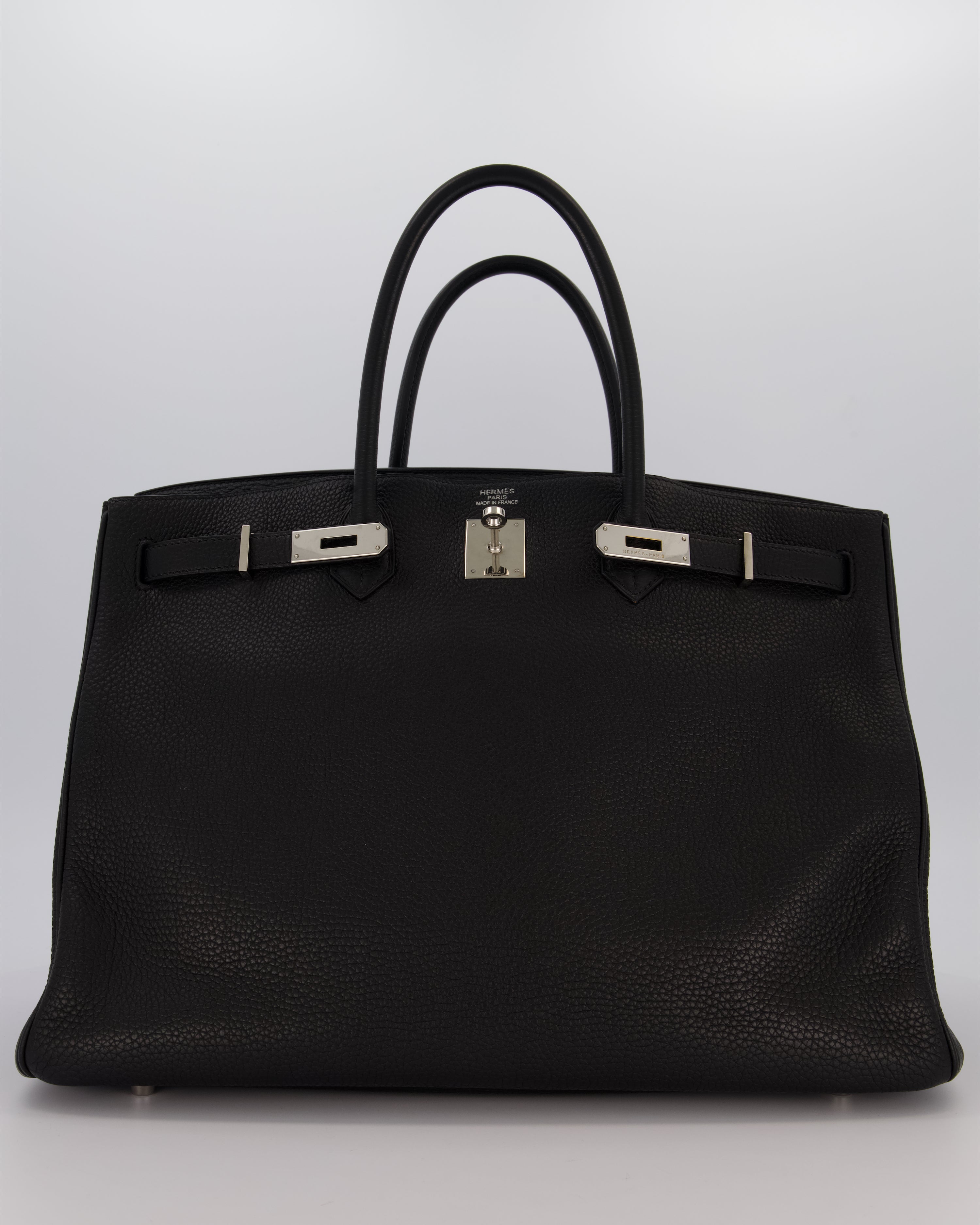 Hermès Birkin 40 Bag in Noir Togo Leather with Palladium Hardware