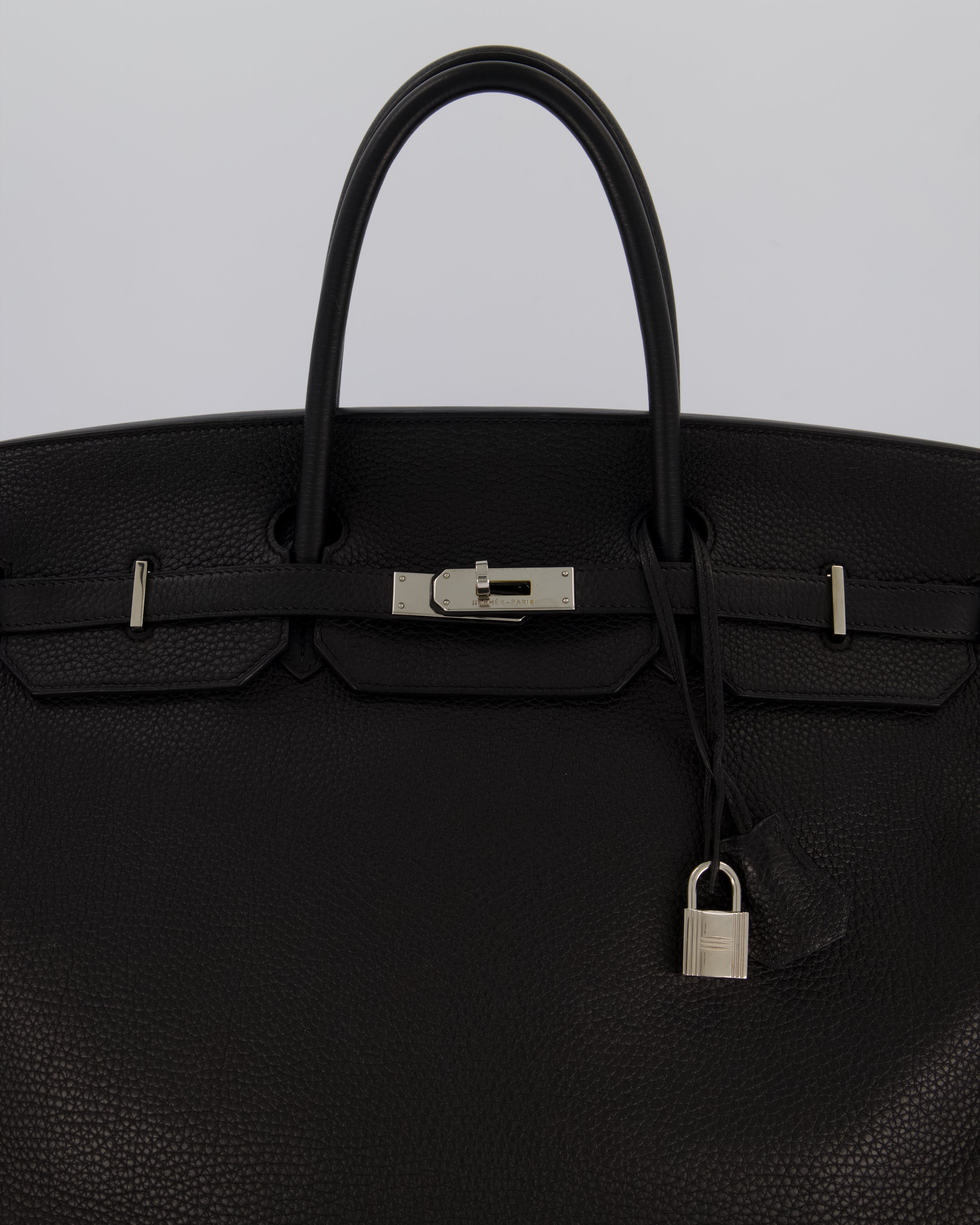 Hermès Birkin 40 Bag in Noir Togo Leather with Palladium Hardware