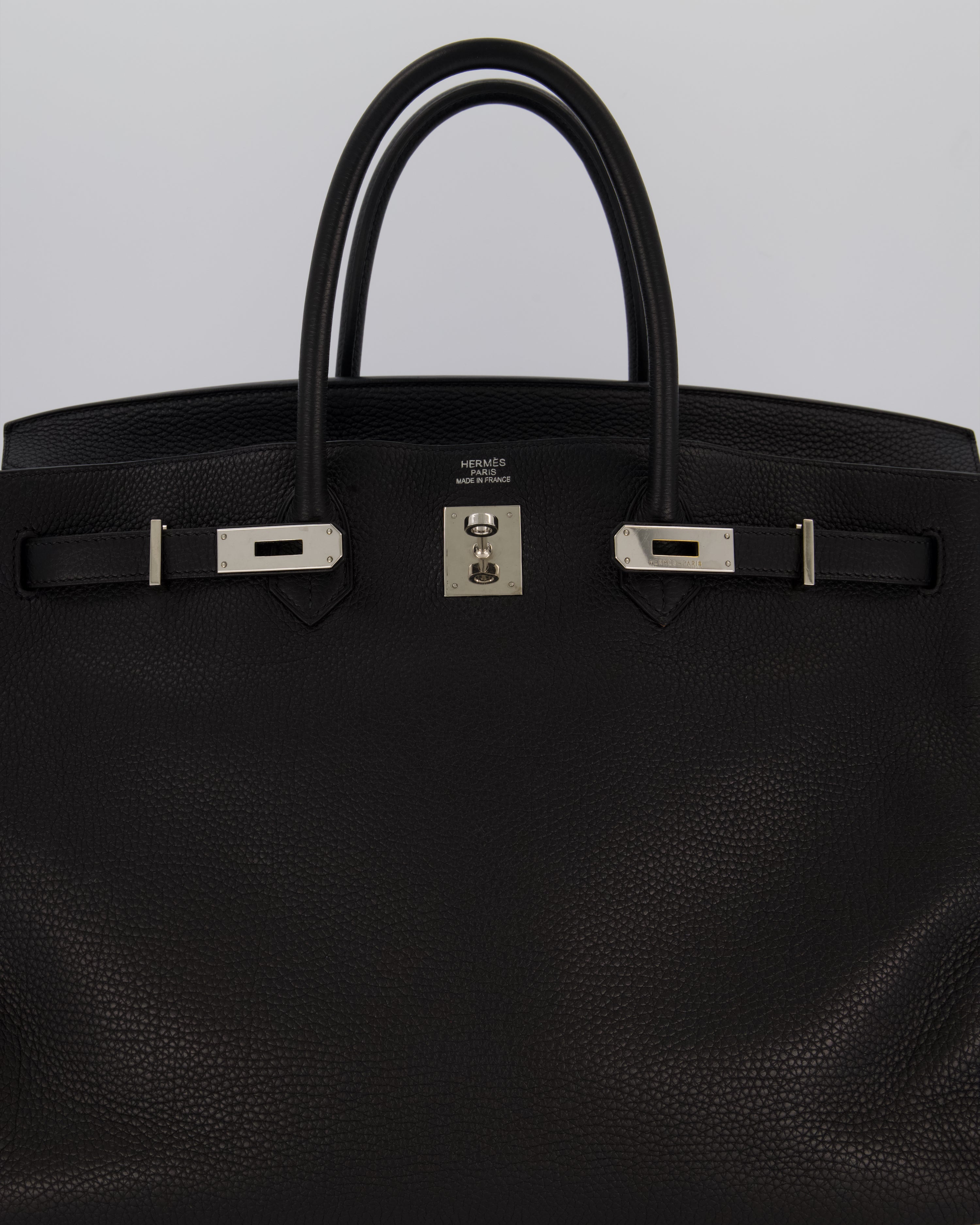 Hermès Birkin 40 Bag in Noir Togo Leather with Palladium Hardware