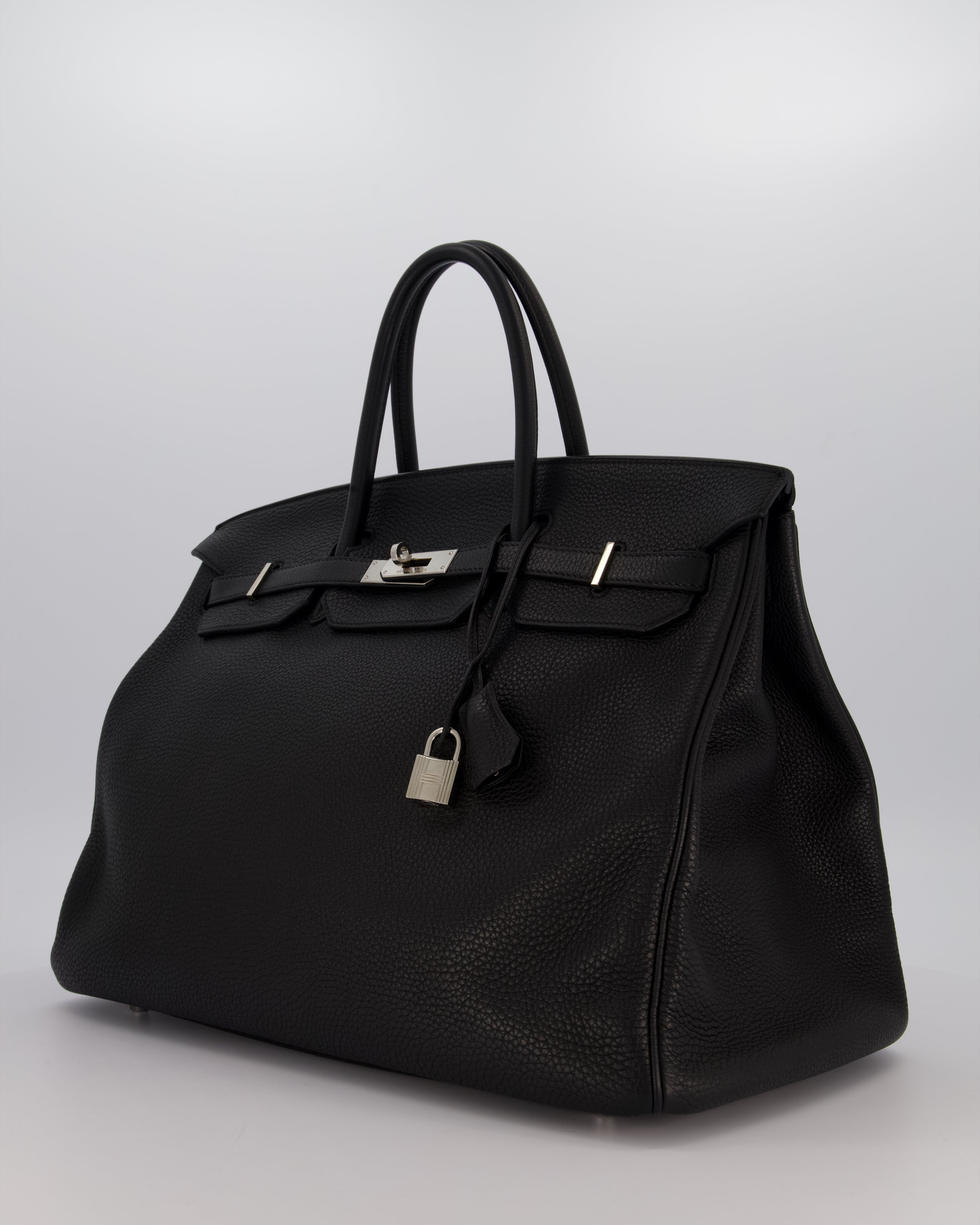 Hermès Birkin 40 Bag in Noir Togo Leather with Palladium Hardware