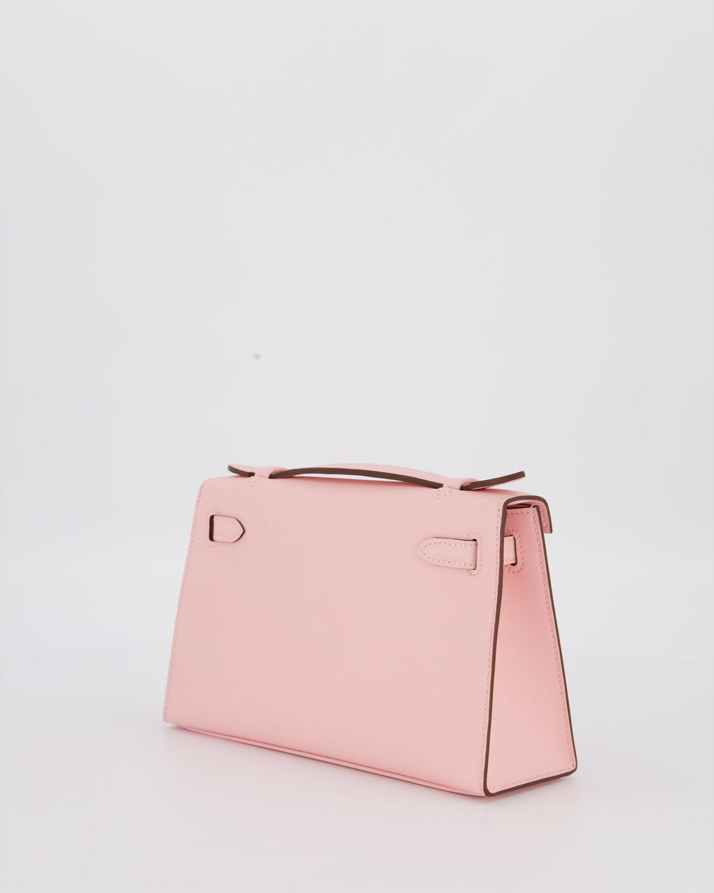 *HOT COLOUR* Hermès Mini Kelly Pochette Bag in Rose Sakura Swift Leather with Palladium Hardware