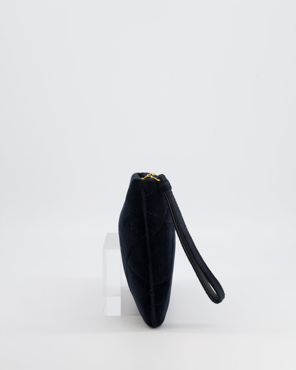 Dolce & Gabbana Black Velours Devotion Clutch Bag with Gold Heart Detail RRP £995