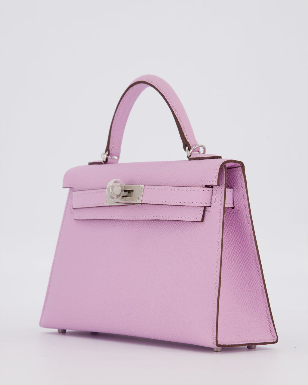*SUPER RARE* Hermès Mini Kelly II 20 Bag in Guimauve Epsom Leather with Palladium Hardware