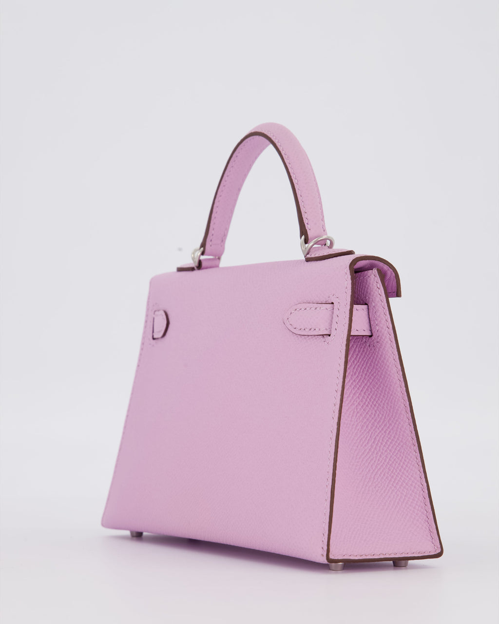 *SUPER RARE* Hermès Mini Kelly II 20 Bag in Guimauve Epsom Leather with Palladium Hardware