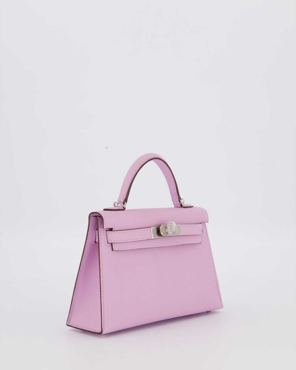 *SUPER RARE* Hermès Mini Kelly II 20 Bag in Guimauve Epsom Leather with Palladium Hardware
