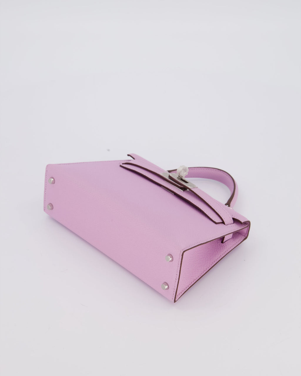 *SUPER RARE* Hermès Mini Kelly II 20 Bag in Guimauve Epsom Leather with Palladium Hardware