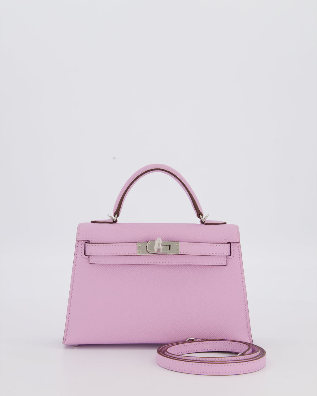 *SUPER RARE* Hermès Mini Kelly II 20 Bag in Guimauve Epsom Leather with Palladium Hardware