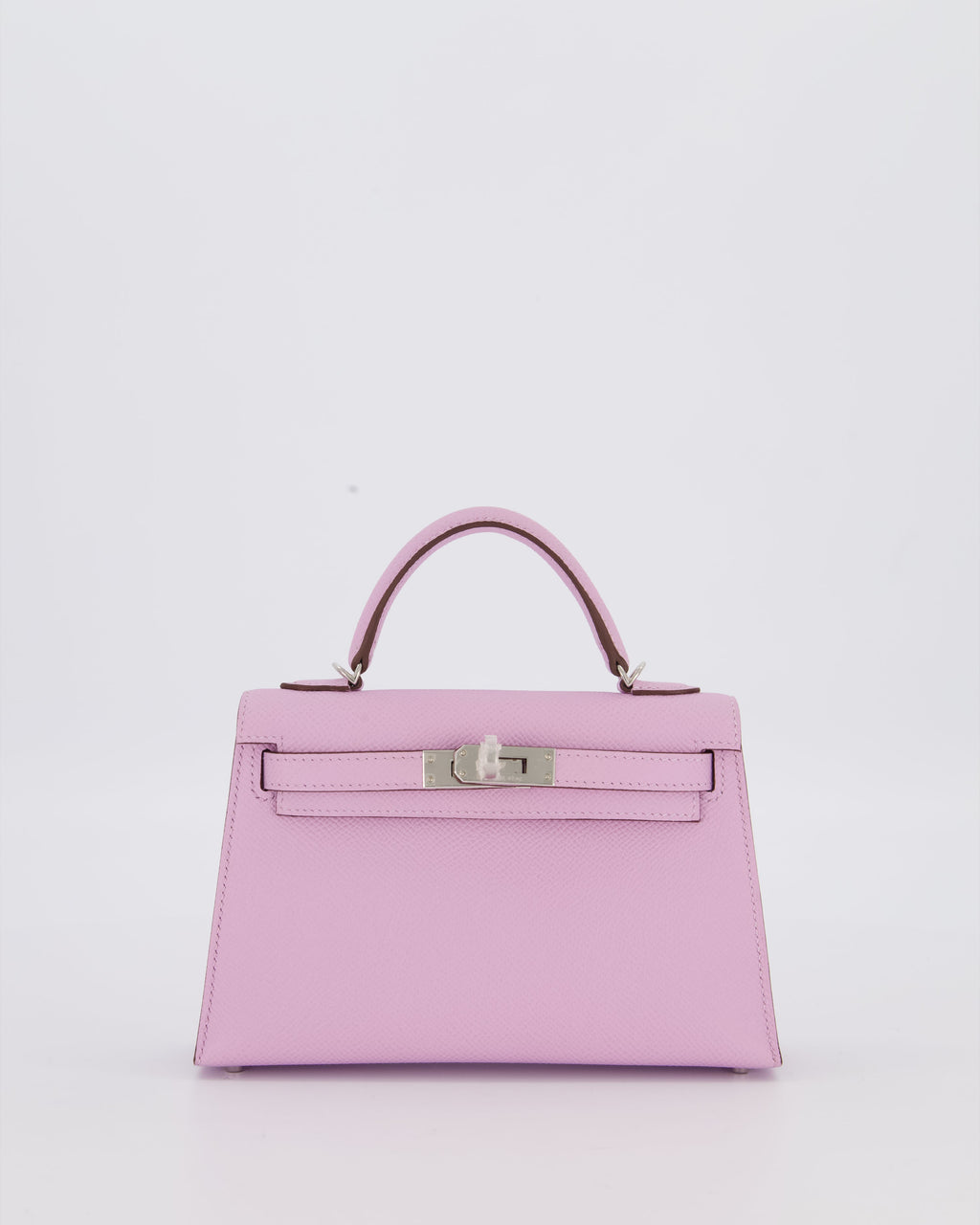 *SUPER RARE* Hermès Mini Kelly II 20 Bag in Guimauve Epsom Leather with Palladium Hardware