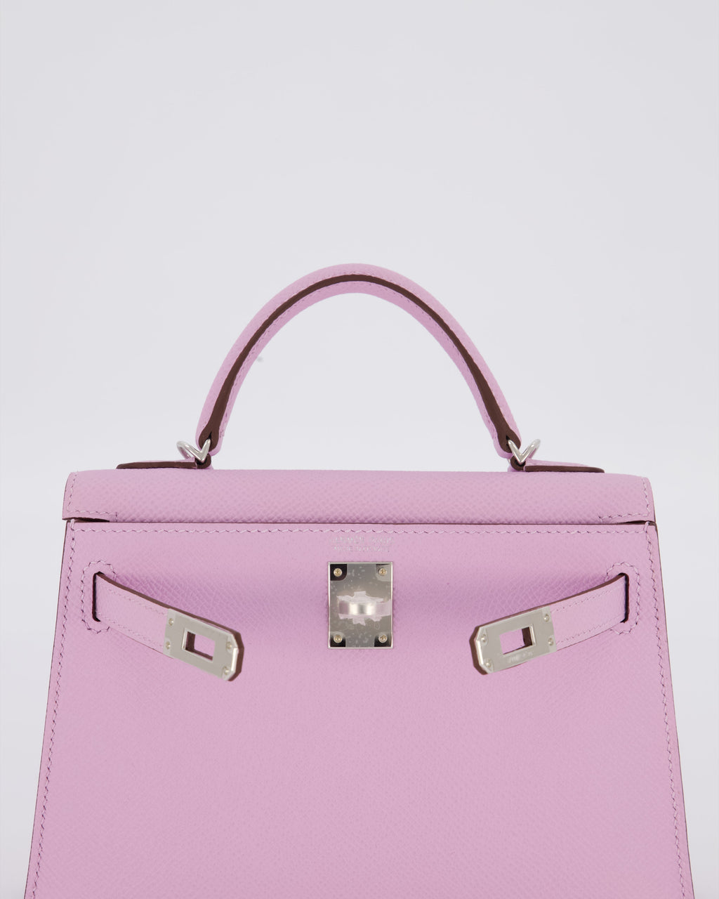 *SUPER RARE* Hermès Mini Kelly II 20 Bag in Guimauve Epsom Leather with Palladium Hardware
