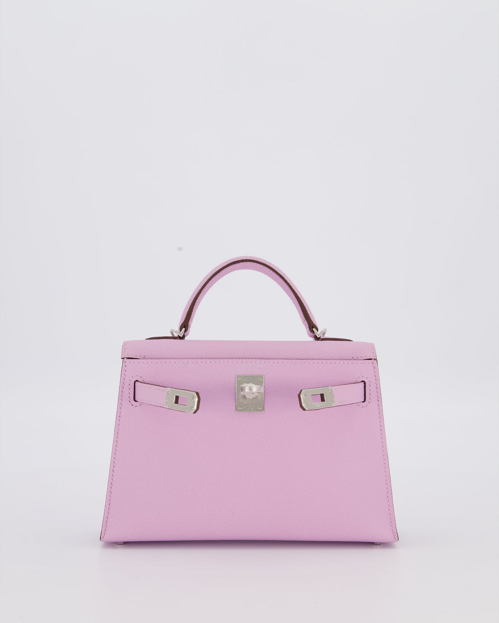*SUPER RARE* Hermès Mini Kelly II 20 Bag in Guimauve Epsom Leather with Palladium Hardware