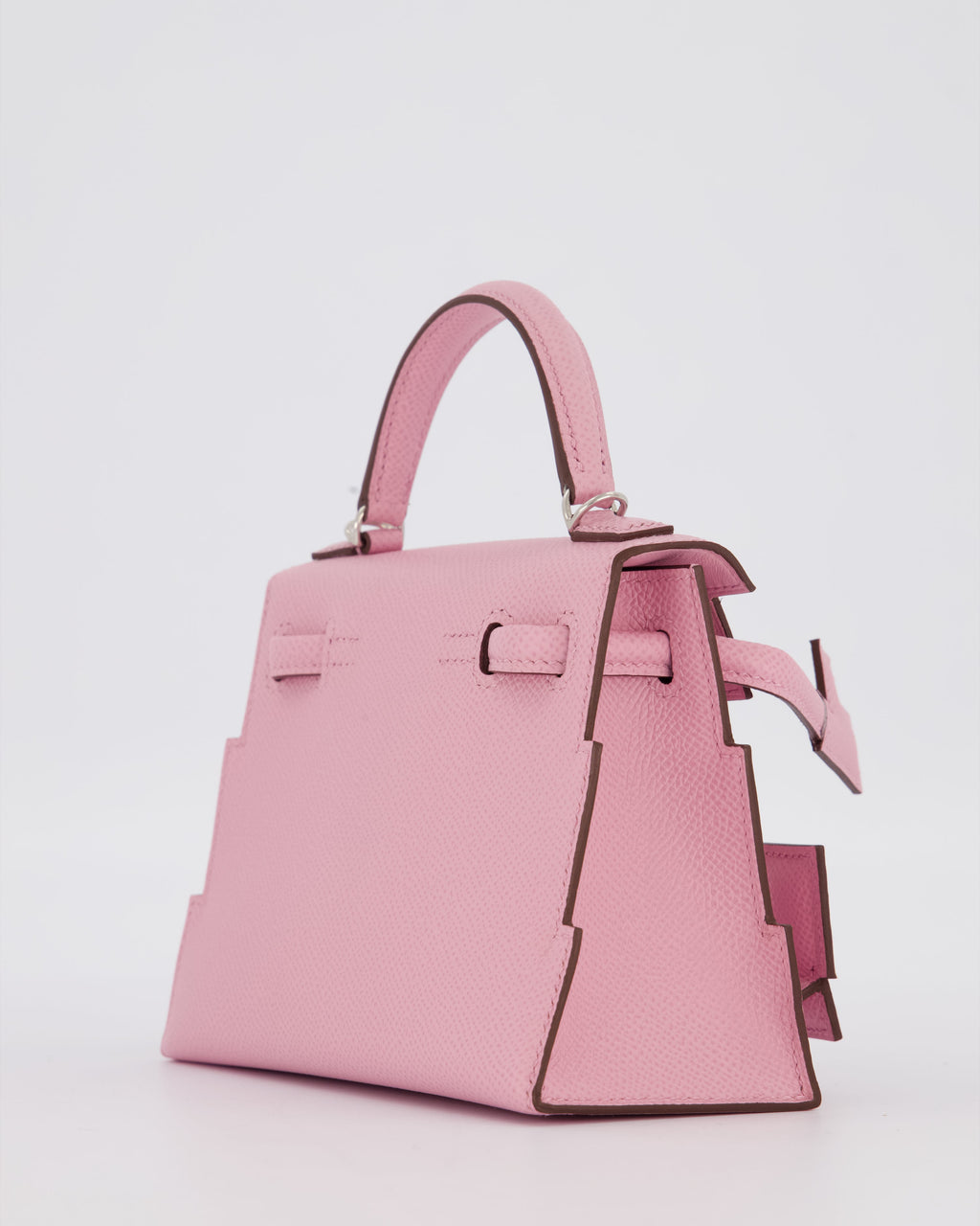 *EXTRA RARE* Hermès Mini Kelly Doll Picto 20 Bag in Mauve Sylvestre, Chai & Lime Epsom Leather with Palladium Hardware