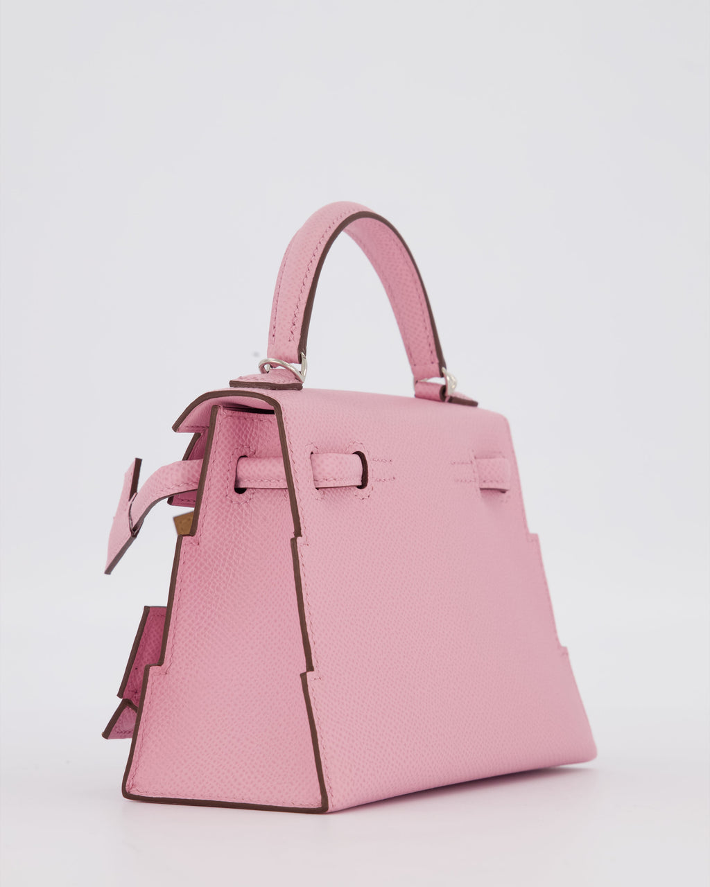 *EXTRA RARE* Hermès Mini Kelly Doll Picto 20 Bag in Mauve Sylvestre, Chai & Lime Epsom Leather with Palladium Hardware