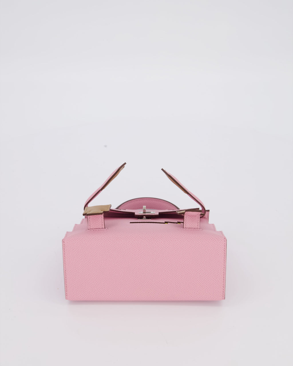*EXTRA RARE* Hermès Mini Kelly Doll Picto 20 Bag in Mauve Sylvestre, Chai & Lime Epsom Leather with Palladium Hardware