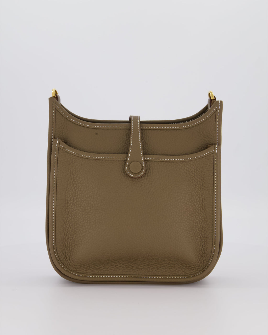 *HOT & RARE* Hermès Evelyne III 23 Bag in Etoupe Taurillon Clemence Leather with Gold Hardware