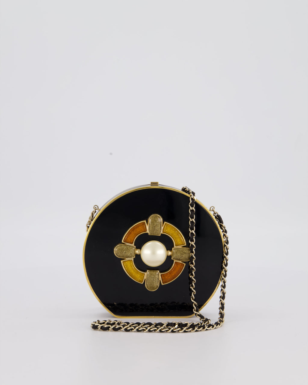 Chanel Black Mini Adore Bag with Pearl Detail