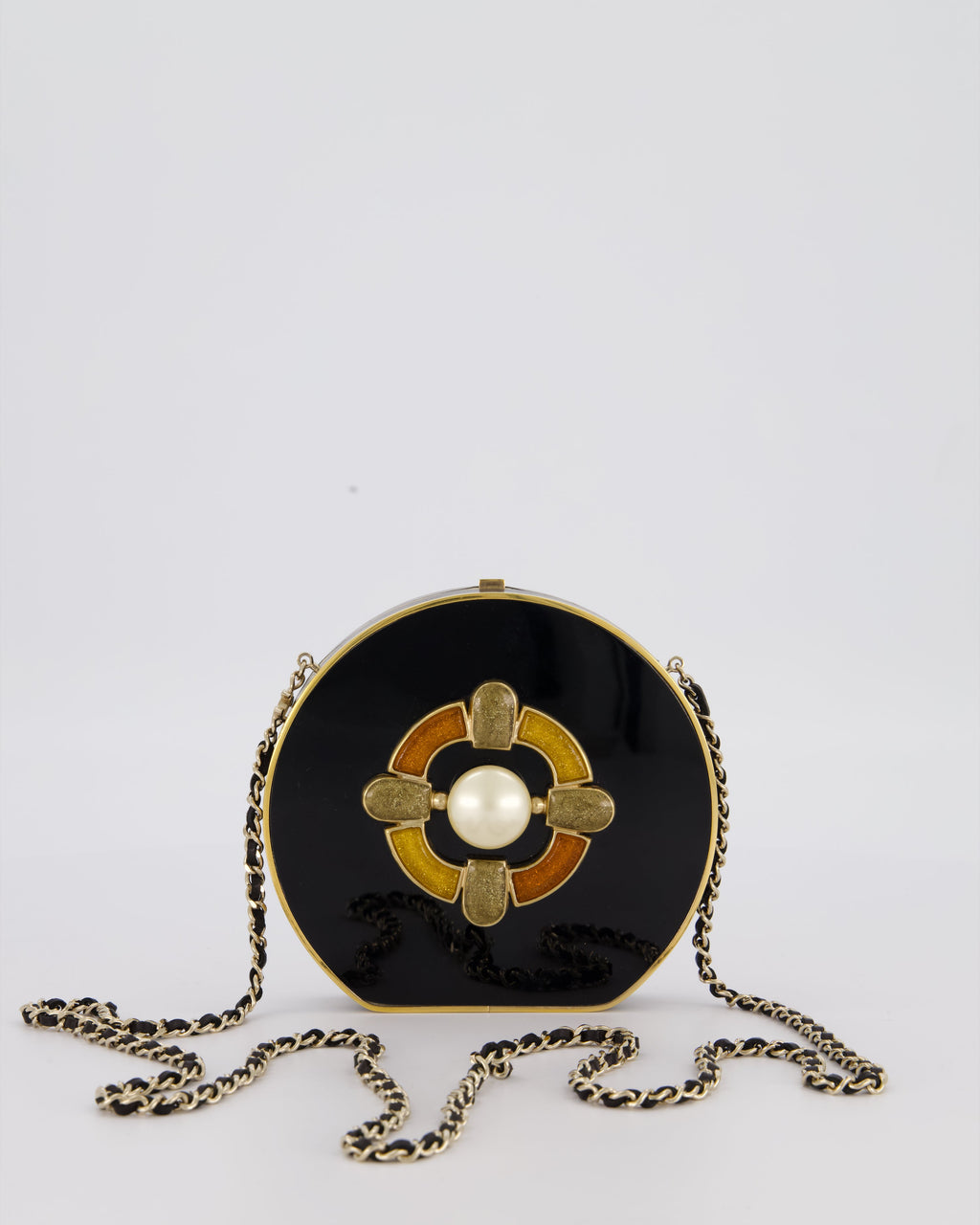 Chanel Black Mini Adore Bag with Pearl Detail