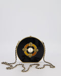 Chanel Black Mini Adore Bag with Pearl Detail