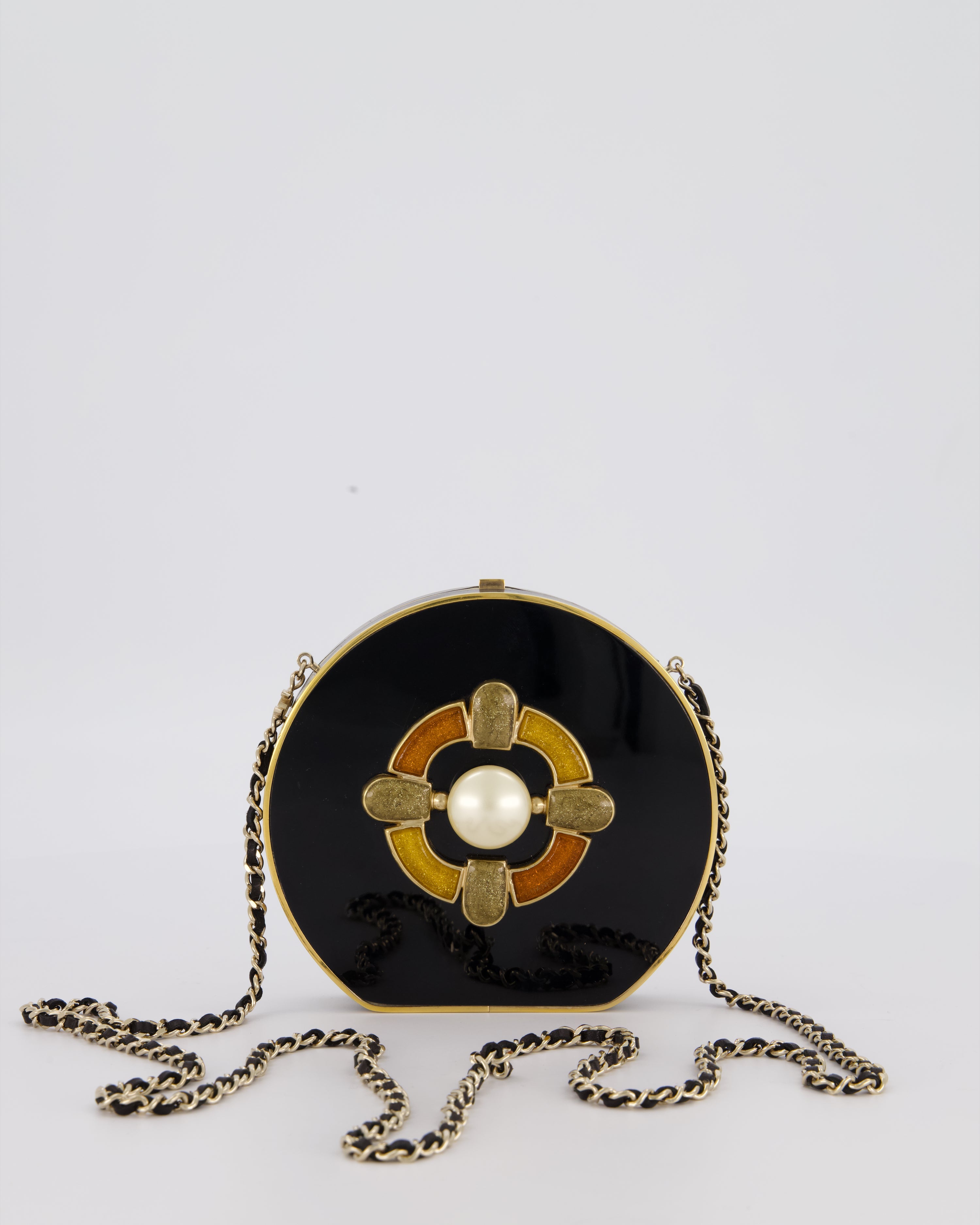 Chanel Black Mini Adore Bag with Pearl Detail