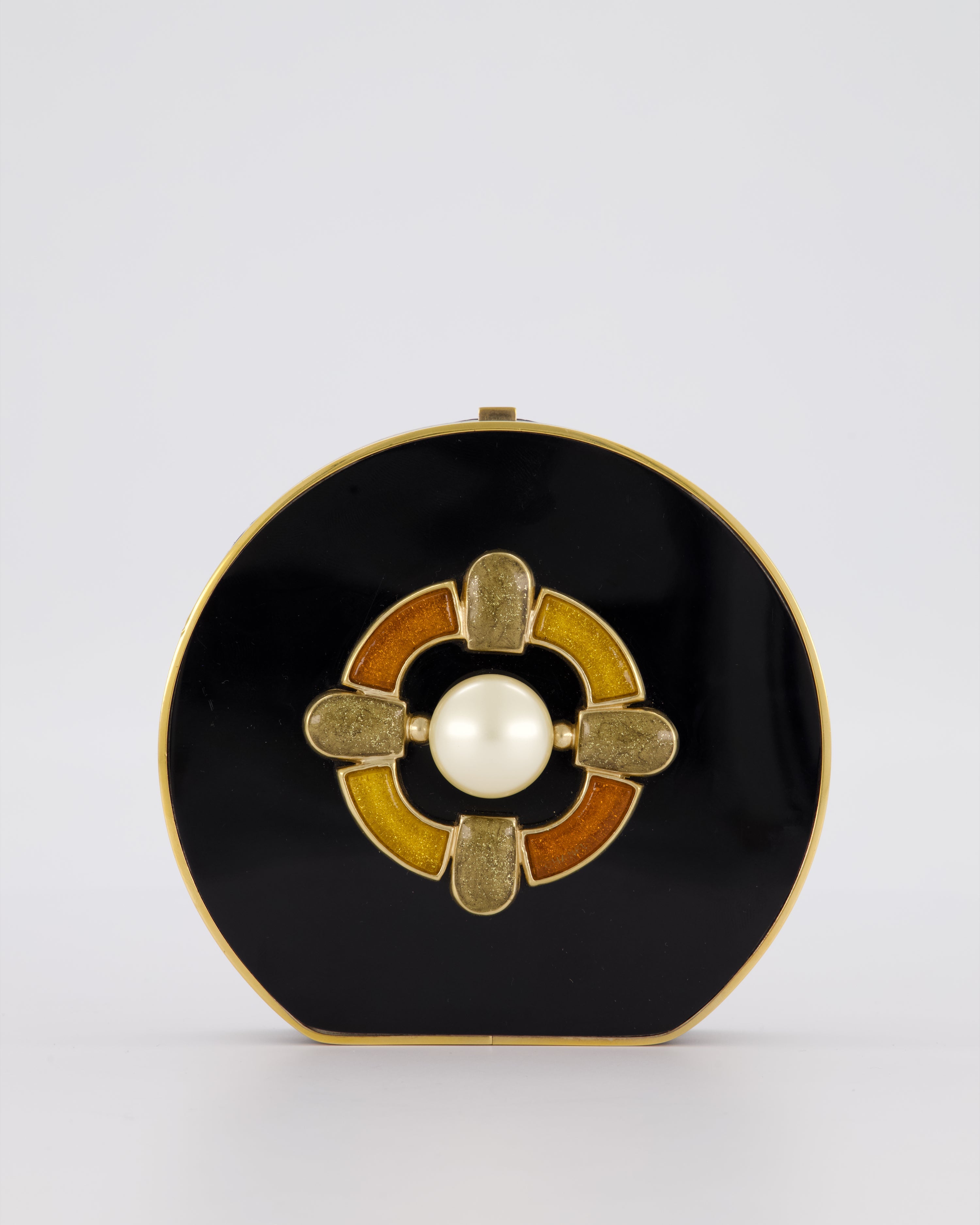 Chanel Black Mini Adore Bag with Pearl Detail