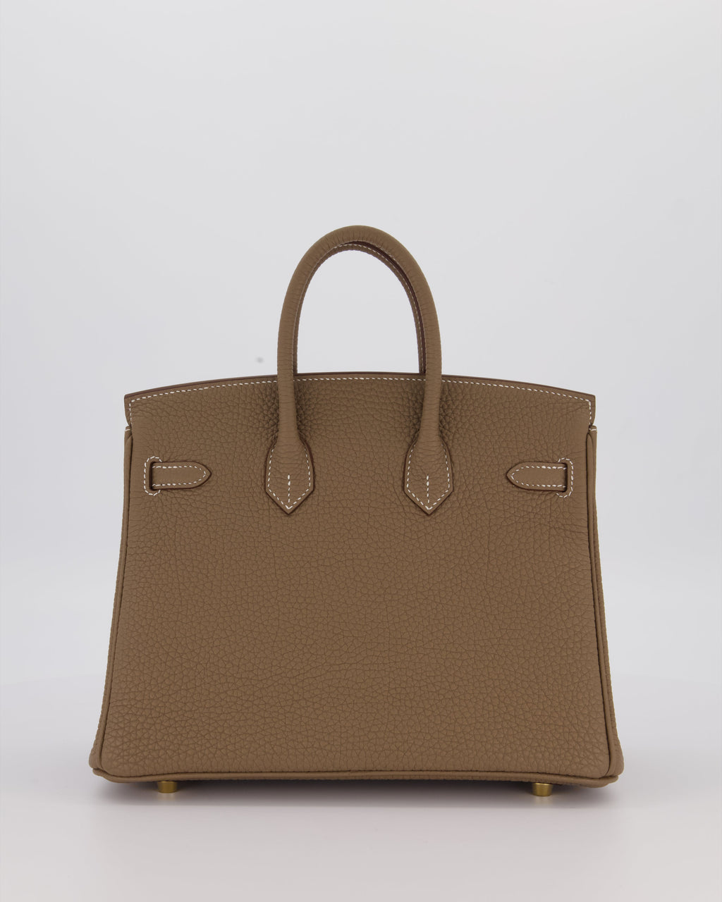 Hermès Birkin 25 Retourne Bag in Etoupe Togo Leather with Gold Hardware