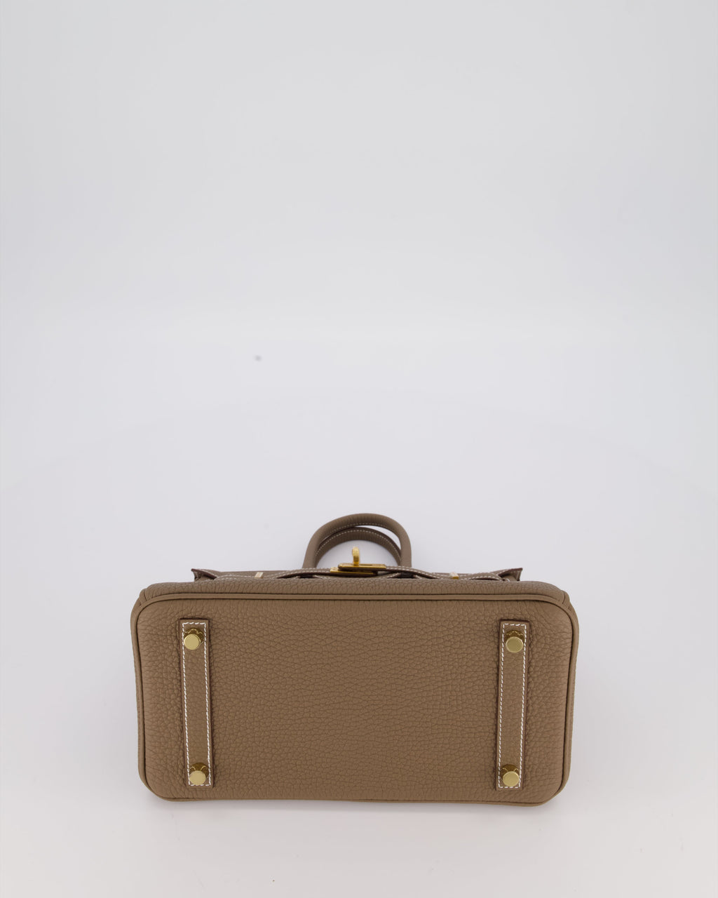 Hermès Birkin 25 Retourne Bag in Etoupe Togo Leather with Gold Hardware