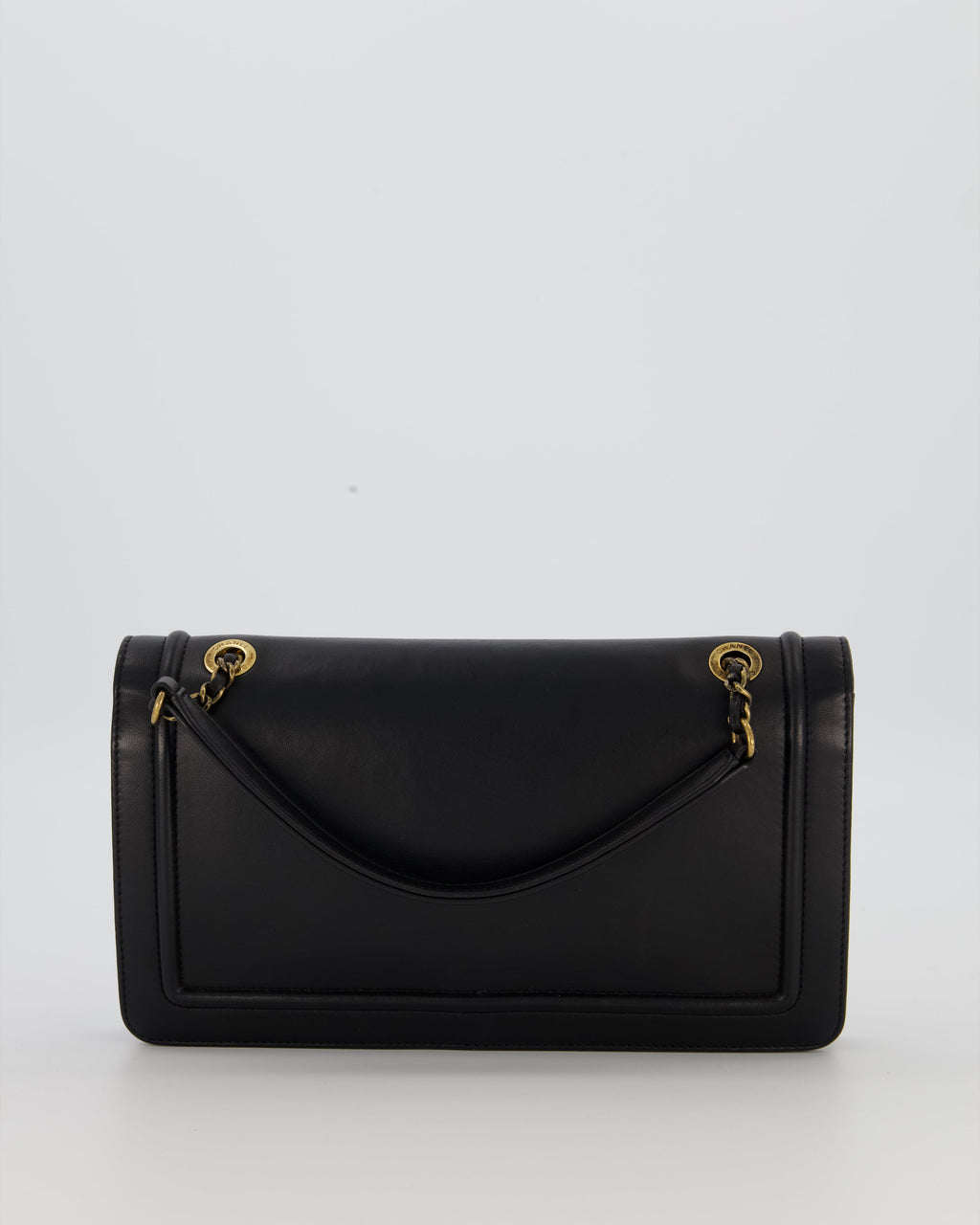 Chanel Black CC Antico Flap Bag In Lambskin With Mixed Hardware