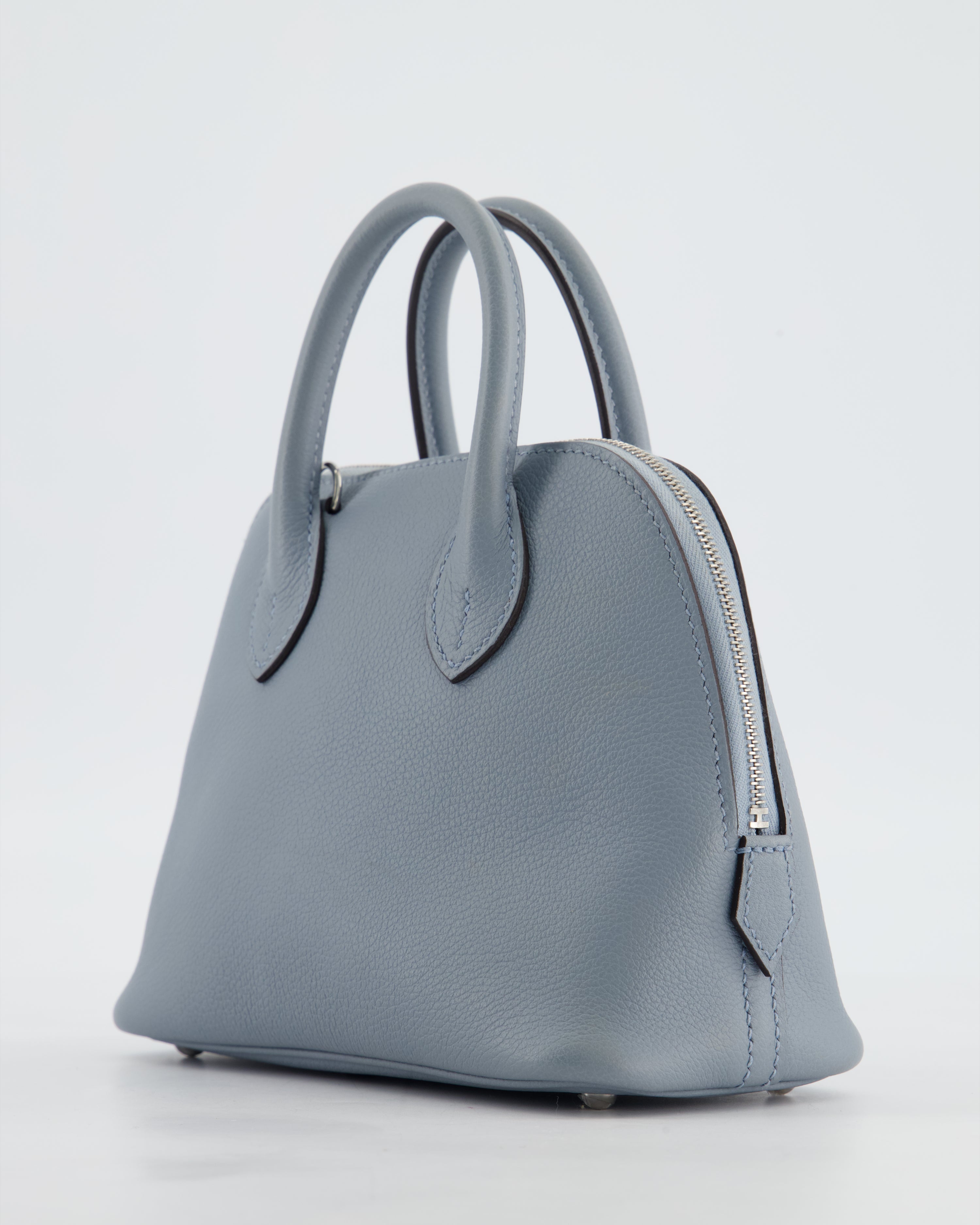 *HOT* Hermès Mini Bolide 1923 Bag in Gris Pantin Evercolour Leather with Palladium Hardware